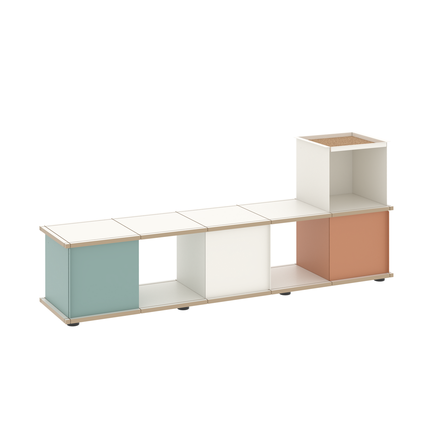 YU BENCH 5x1 / MDF white