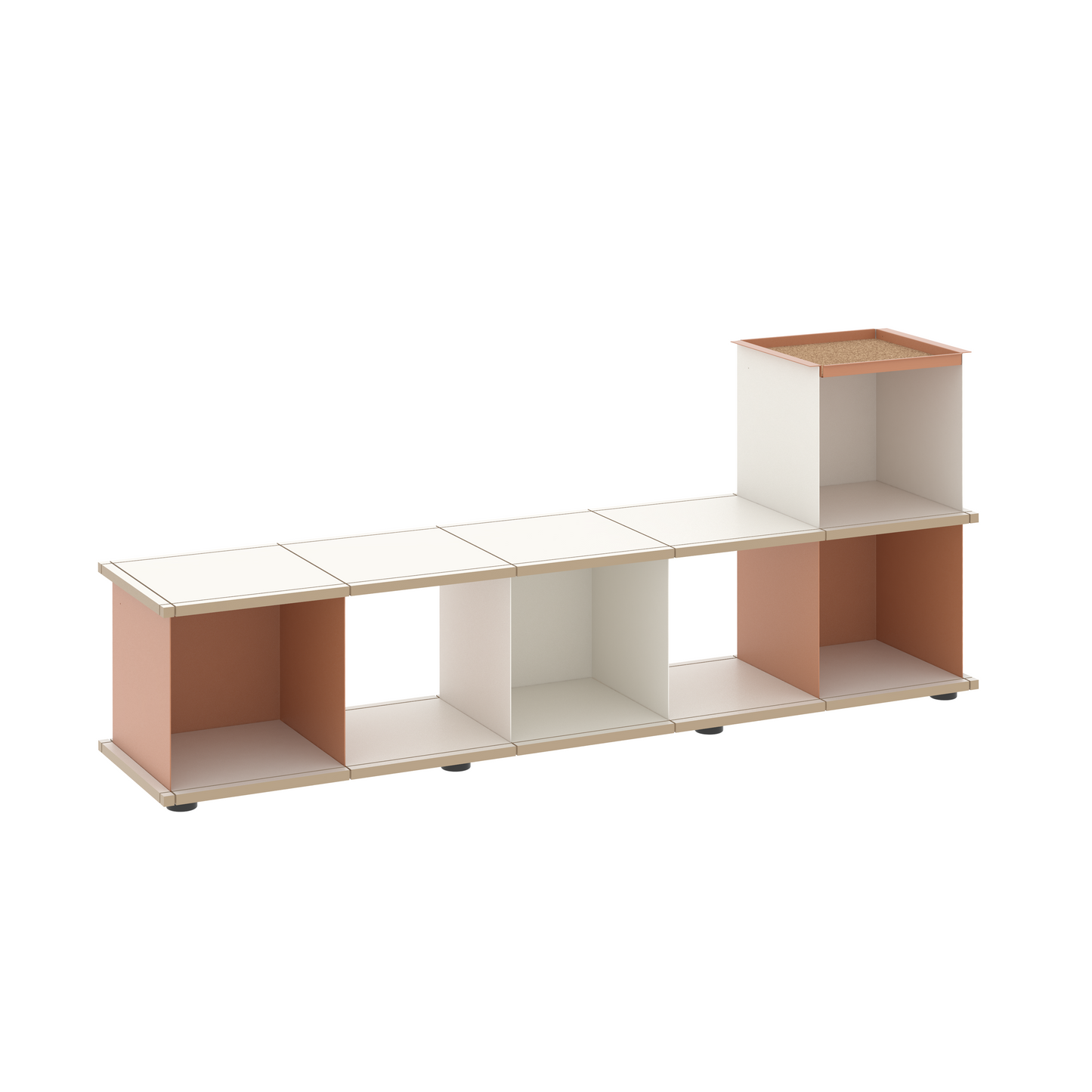 YU BENCH 5x1 / MDF white
