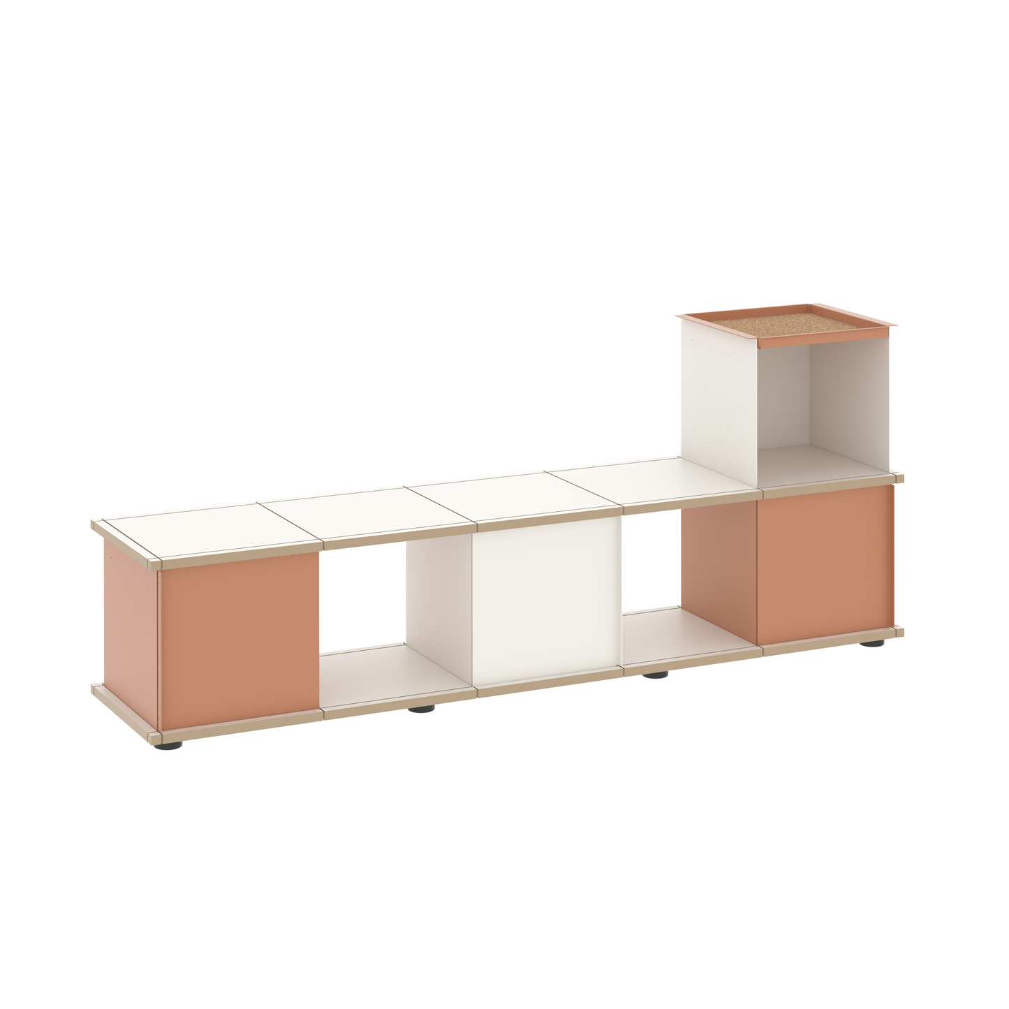 YU BENCH 5x1 / MDF white