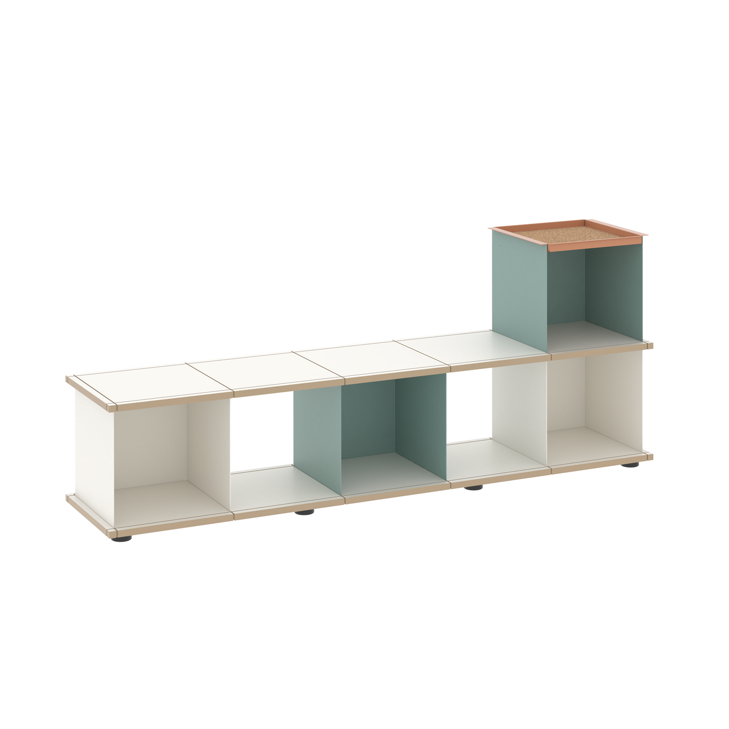 YU BENCH 5x1 / MDF white