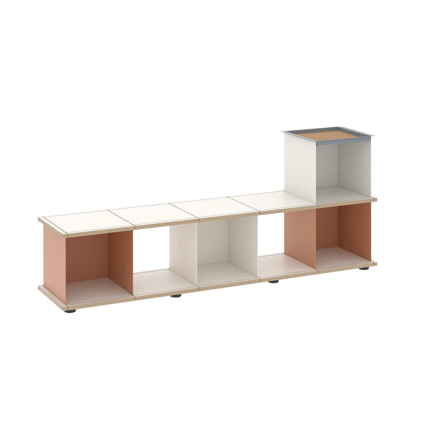YU BENCH 5x1 / MDF white
