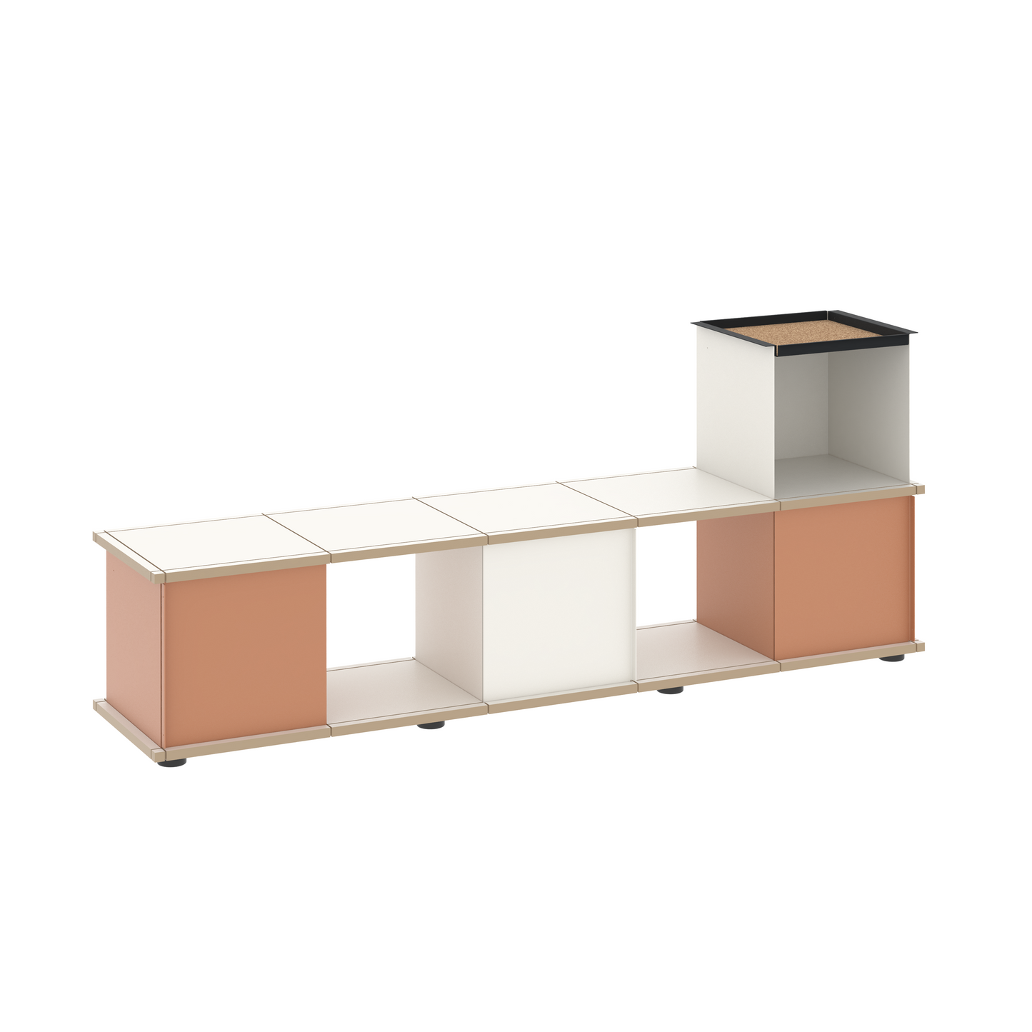 YU BENCH 5x1 / MDF white