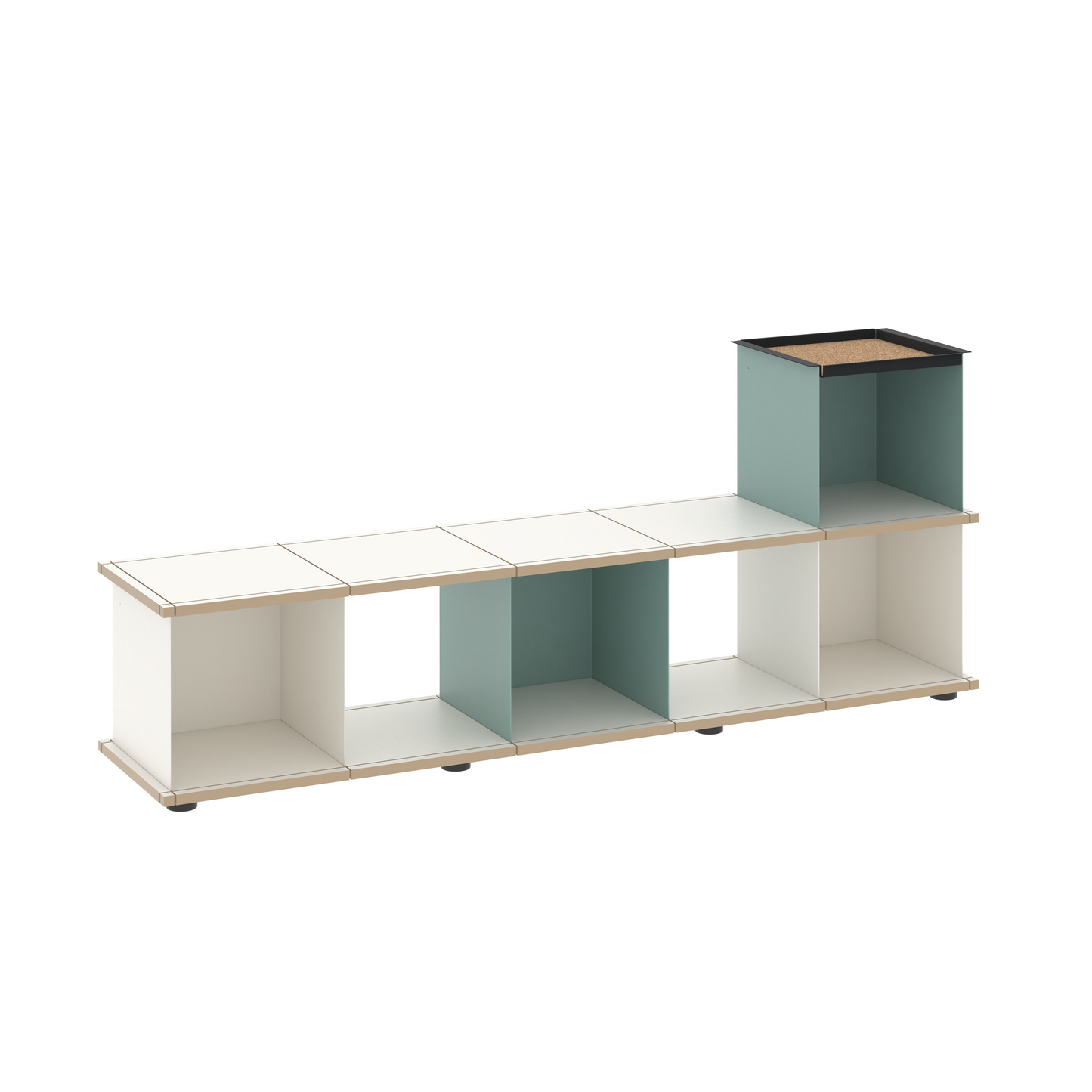YU BENCH 5x1 / MDF white