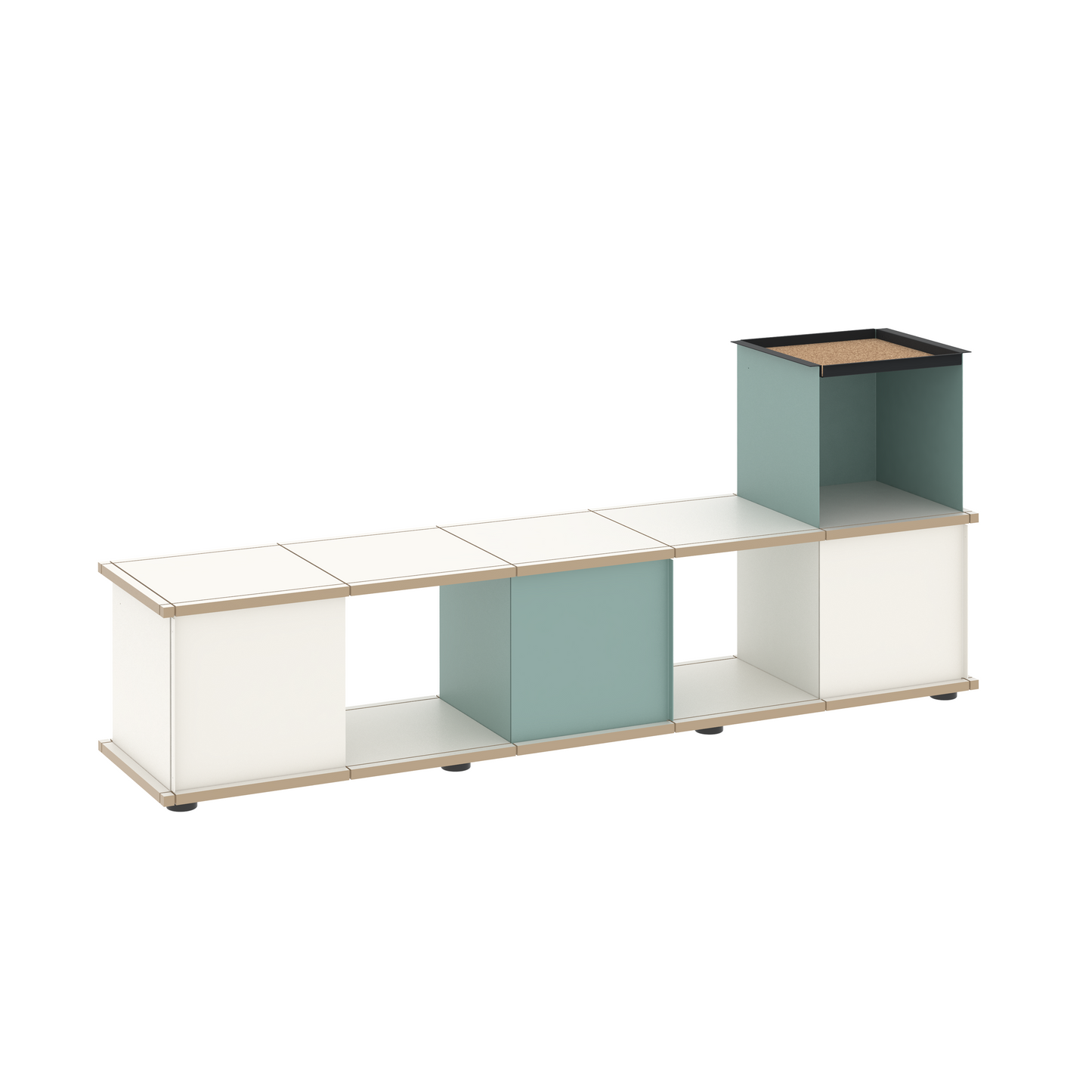 YU BENCH 5x1 / MDF white