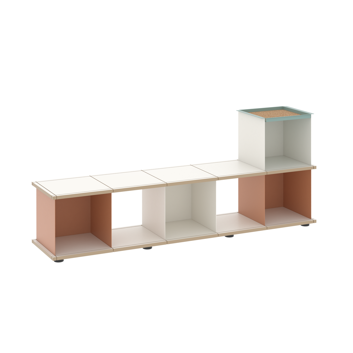 YU BENCH 5x1 / MDF white