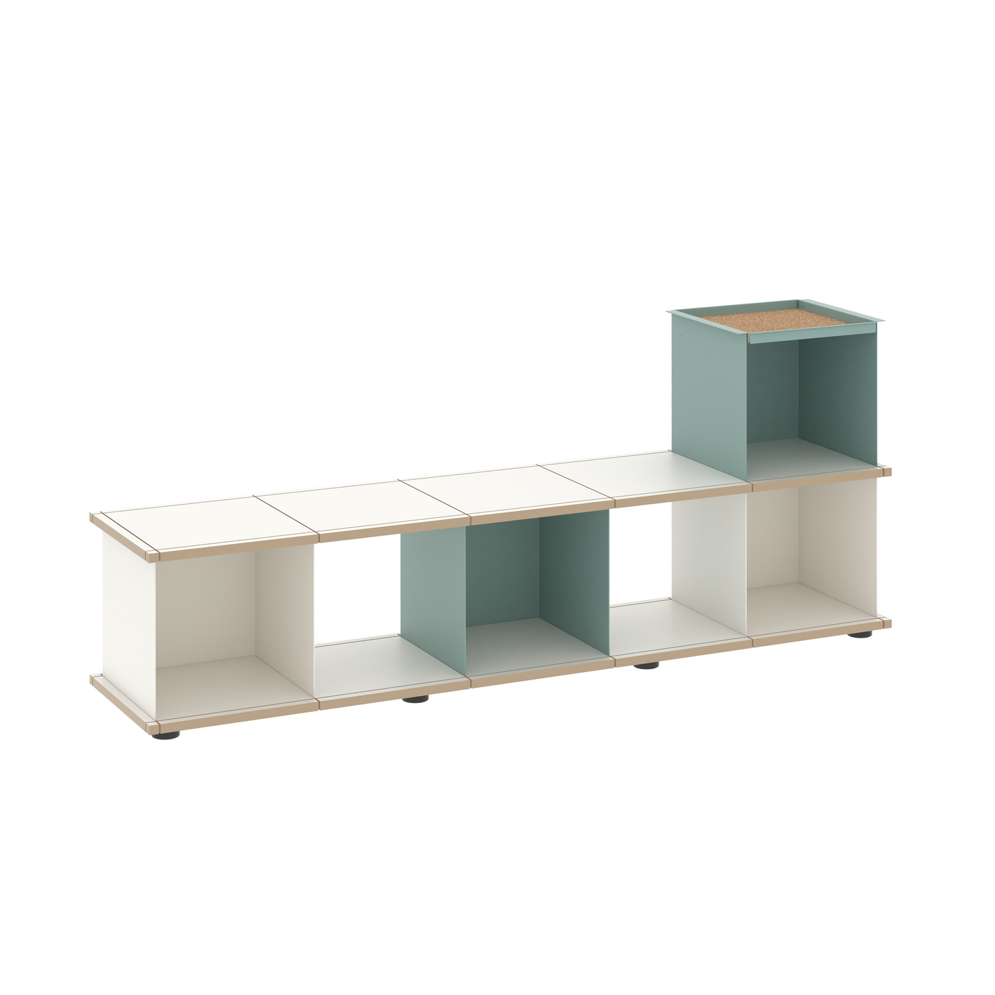 YU BENCH 5x1 / MDF white