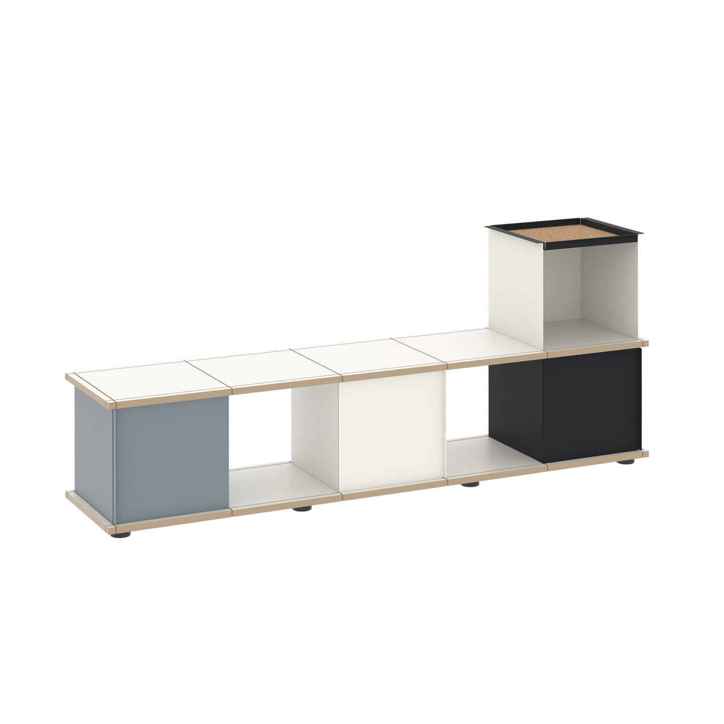 YU BENCH 5x1 / MDF white