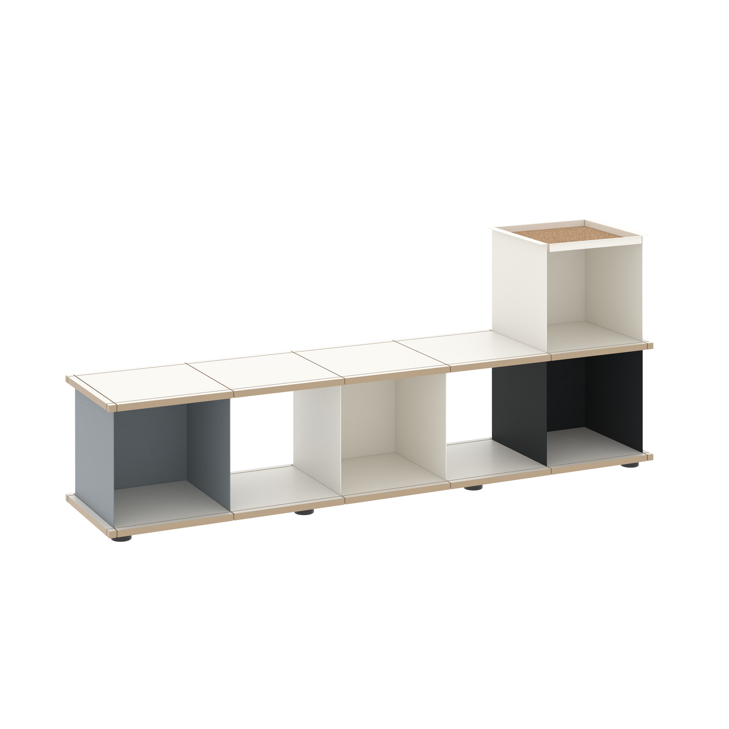 YU BENCH 5x1 / MDF white