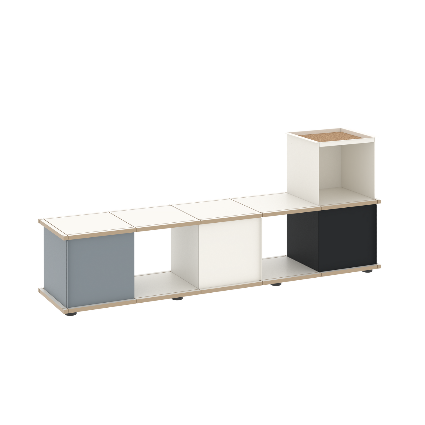 YU BENCH 5x1 / MDF white