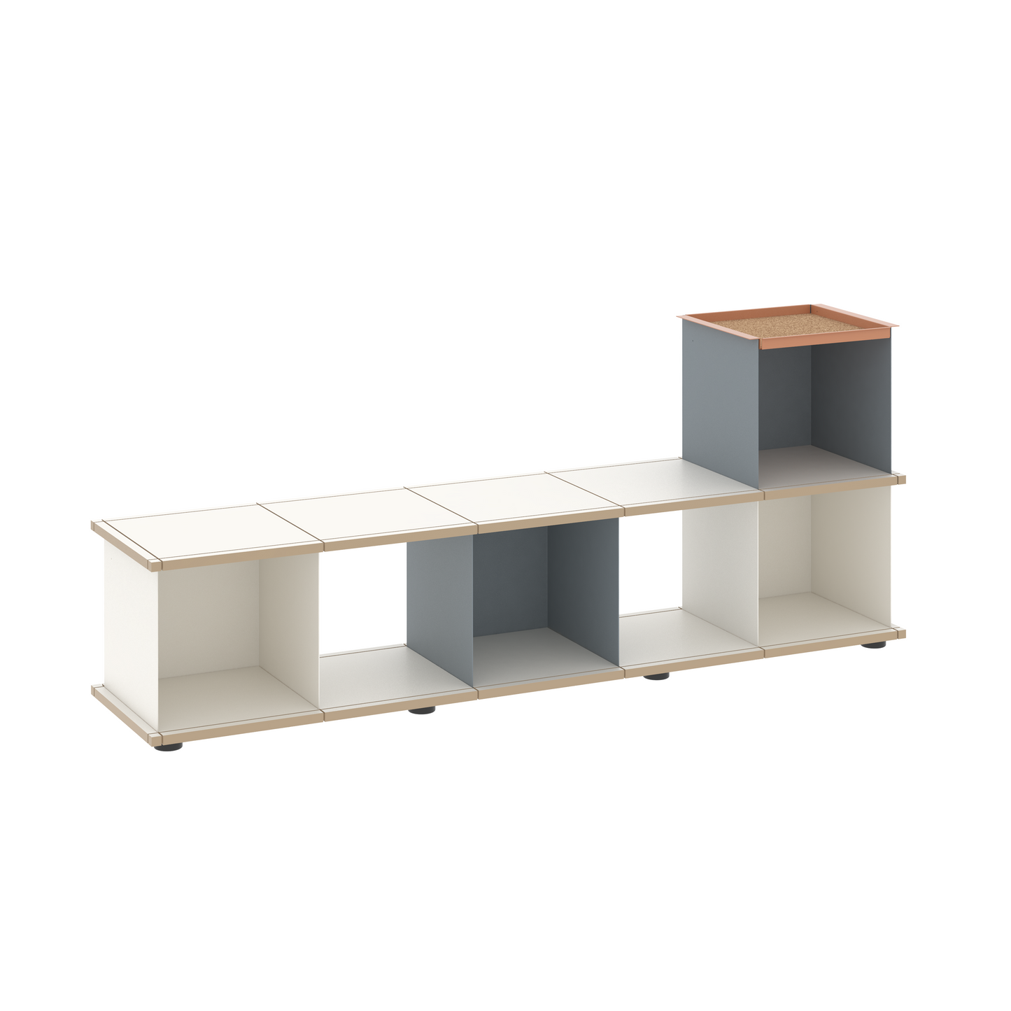 YU BENCH 5x1 / MDF white