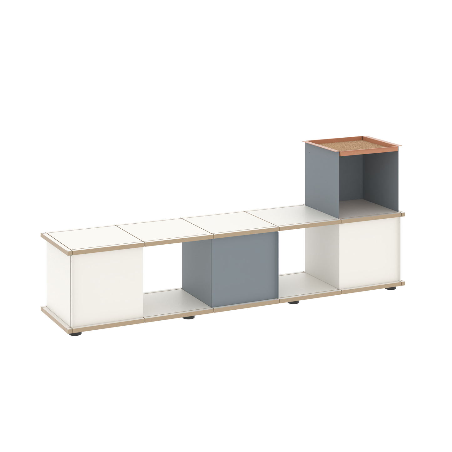 YU BENCH 5x1 / MDF white