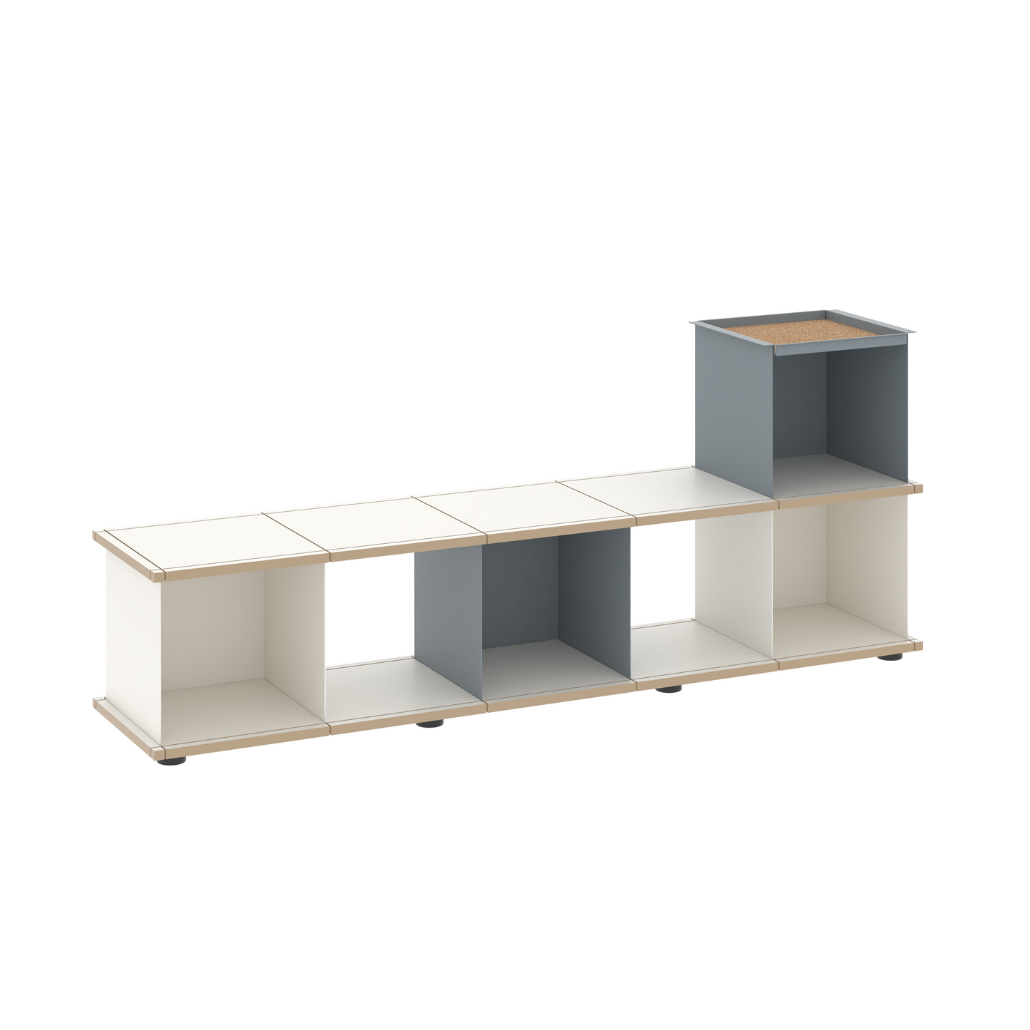 YU BENCH 5x1 / MDF white