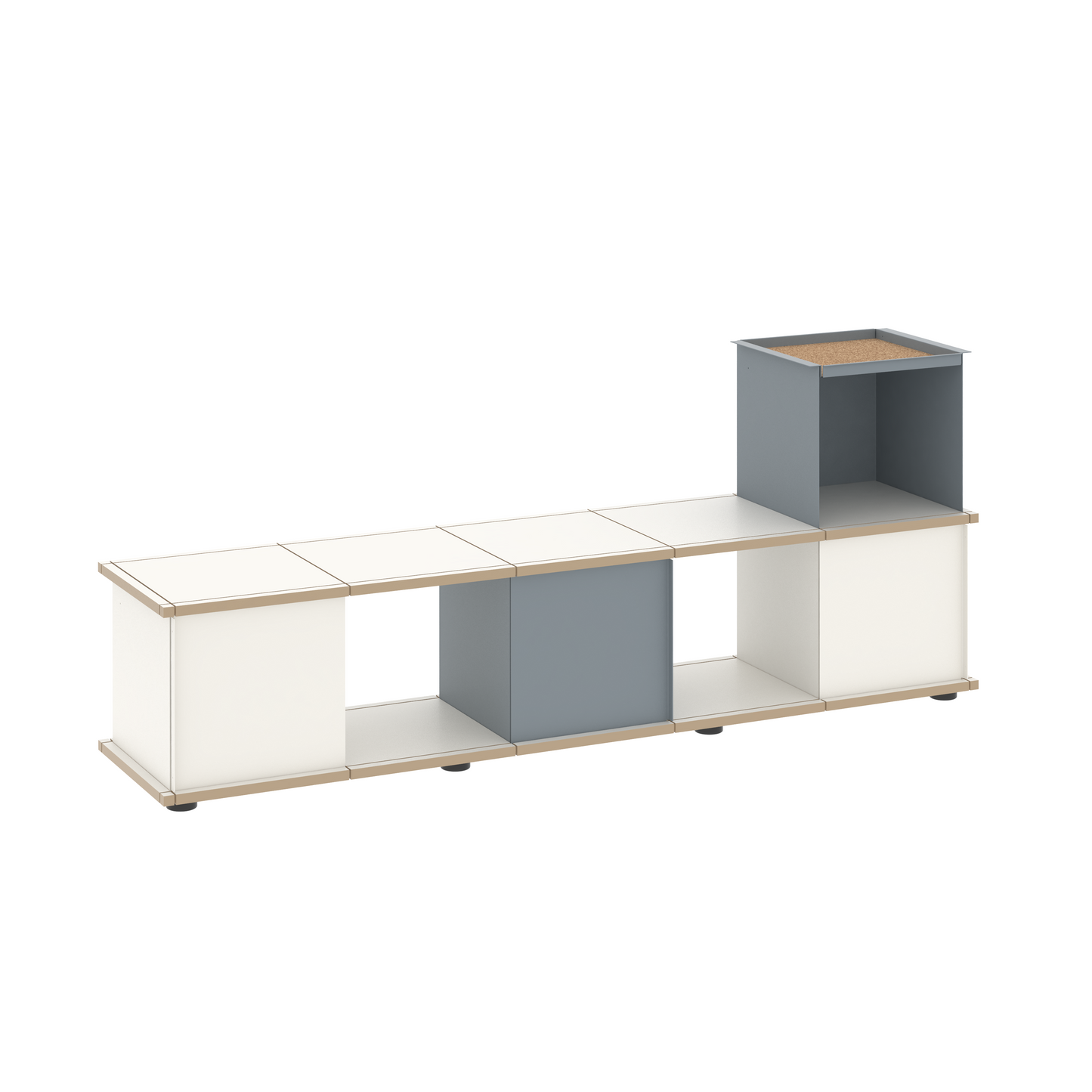 YU BENCH 5x1 / MDF white