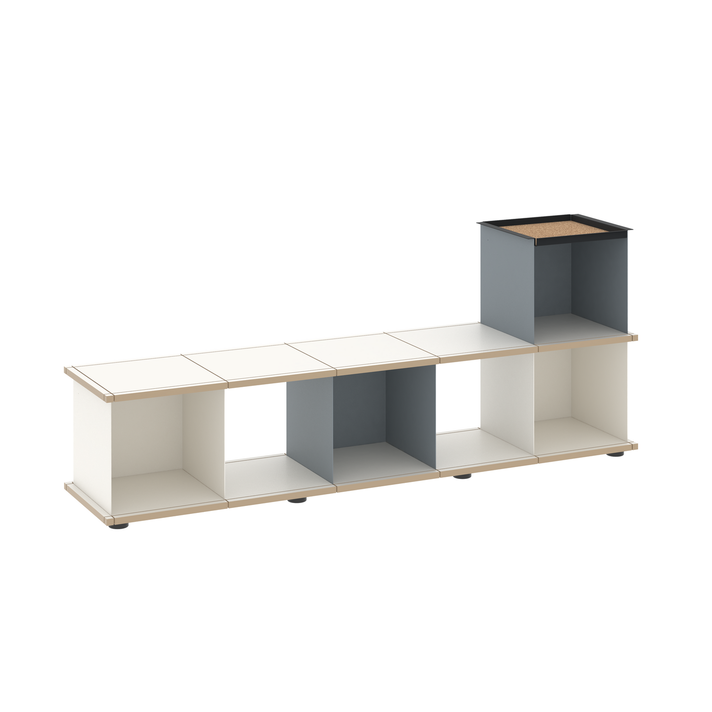 YU BENCH 5x1 / MDF white