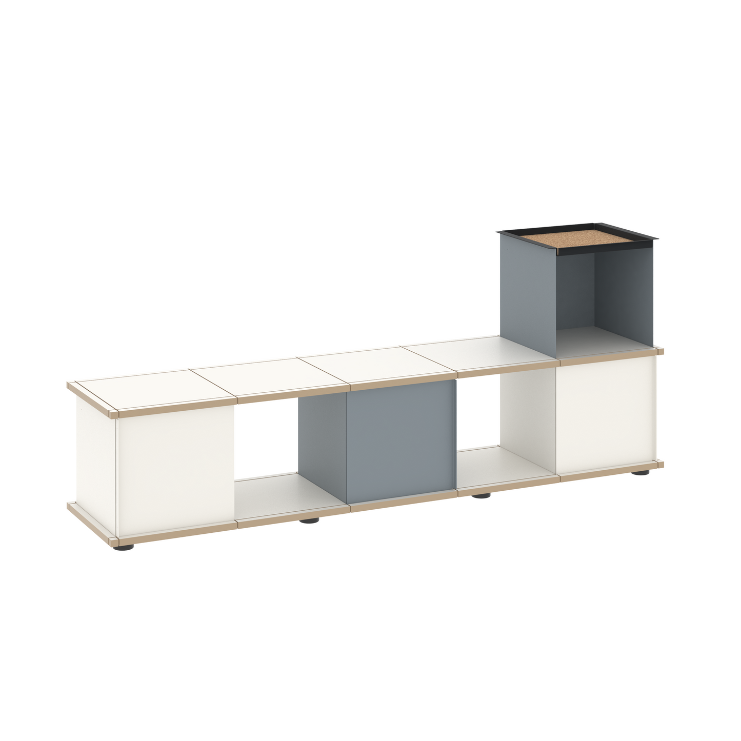 YU BENCH 5x1 / MDF white