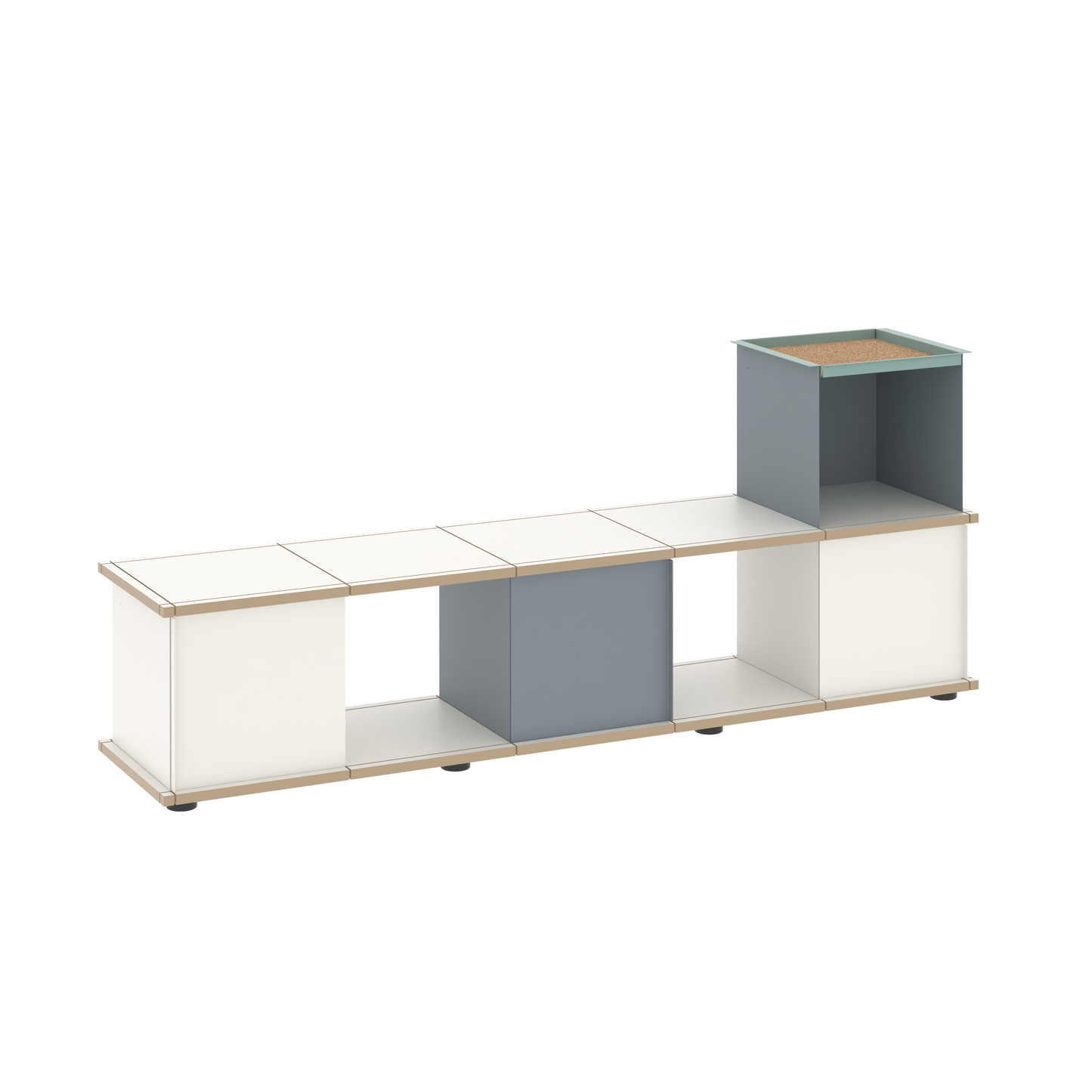 YU BENCH 5x1 / MDF white