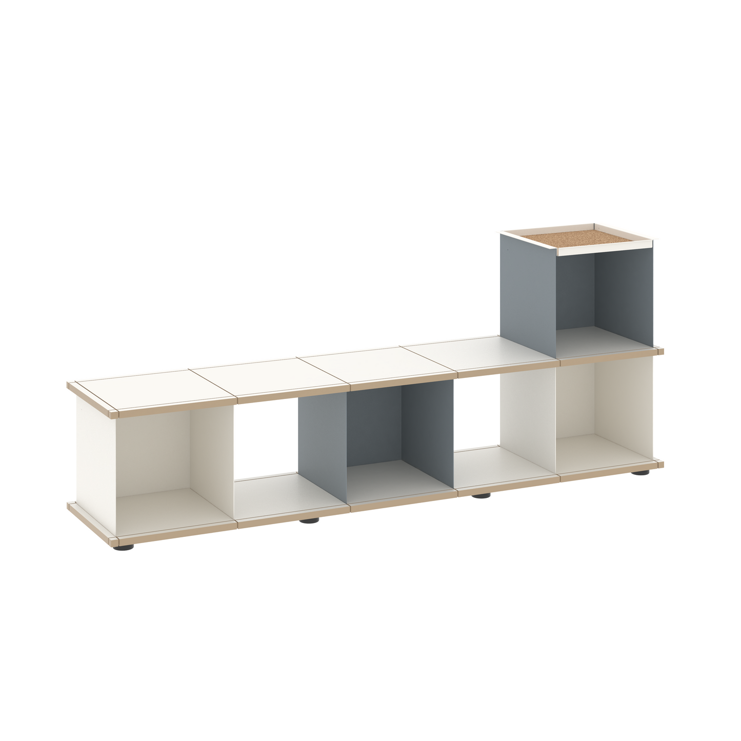 YU BENCH 5x1 / MDF white