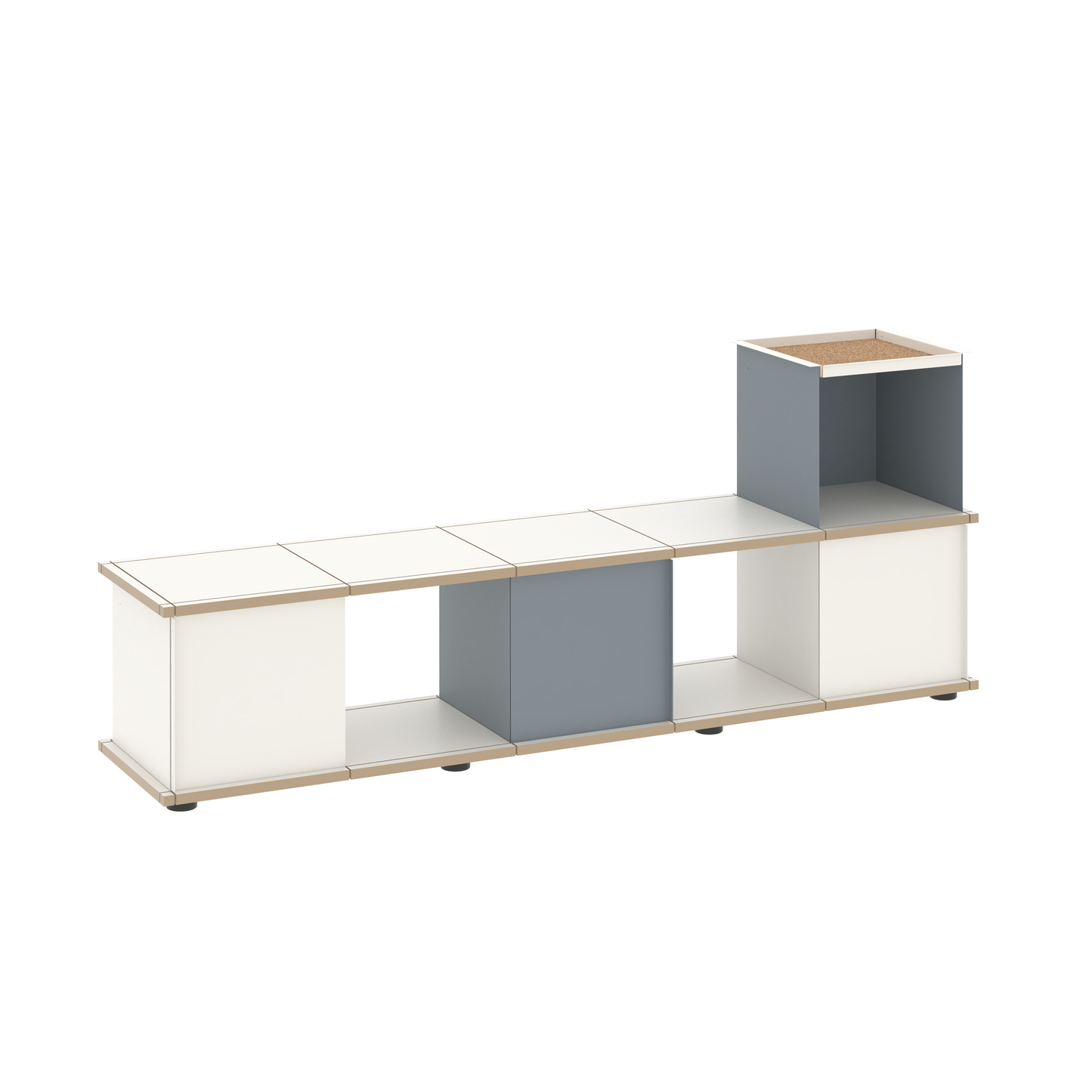 YU BENCH 5x1 / MDF white