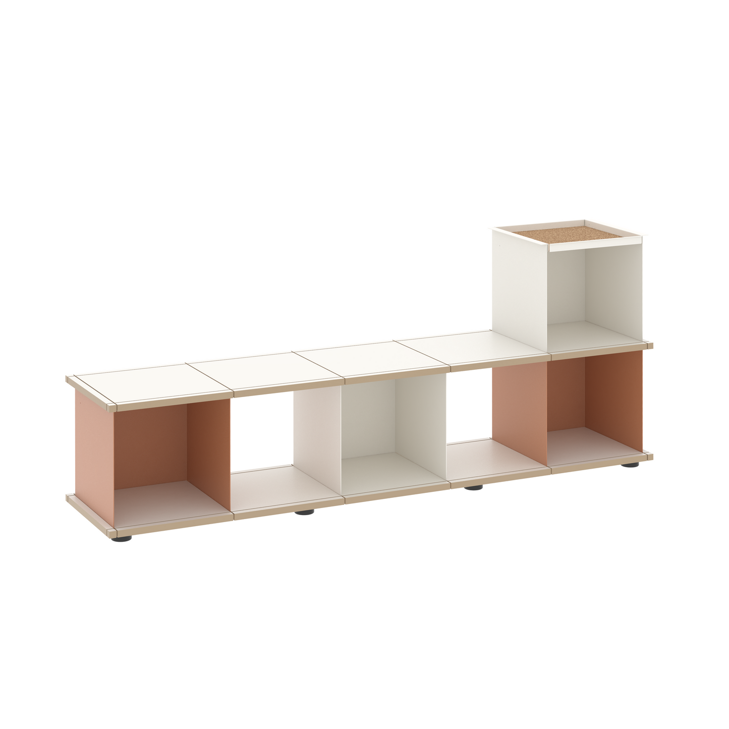 YU BENCH 5x1 / MDF white