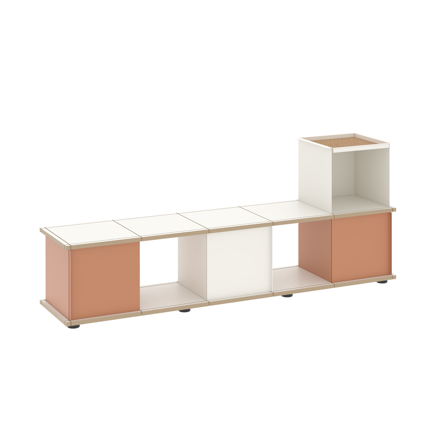 YU BENCH 5x1 / MDF white