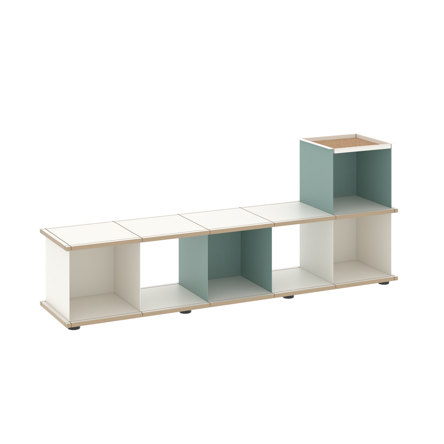 YU BENCH 5x1 / MDF white