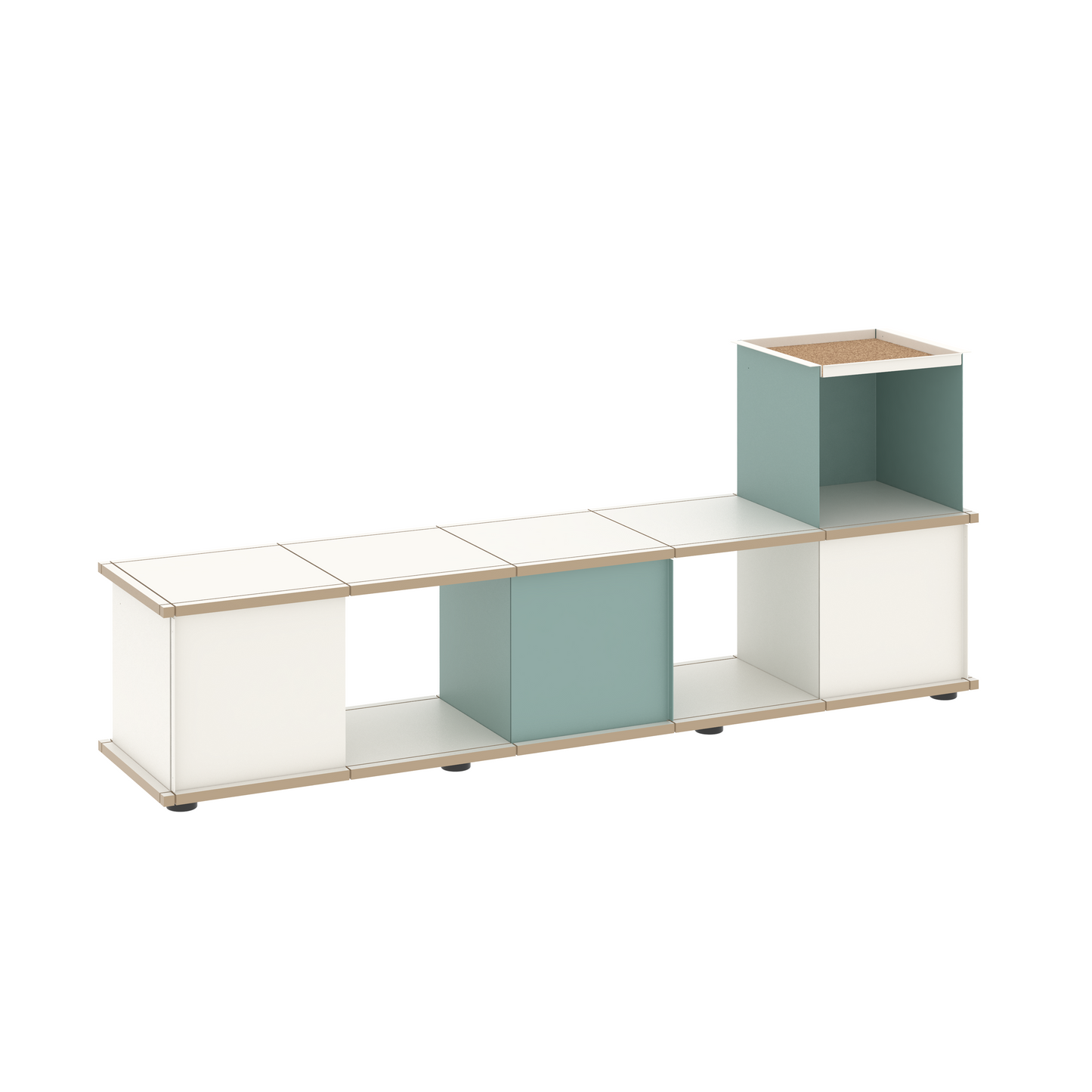 YU BENCH 5x1 / MDF white