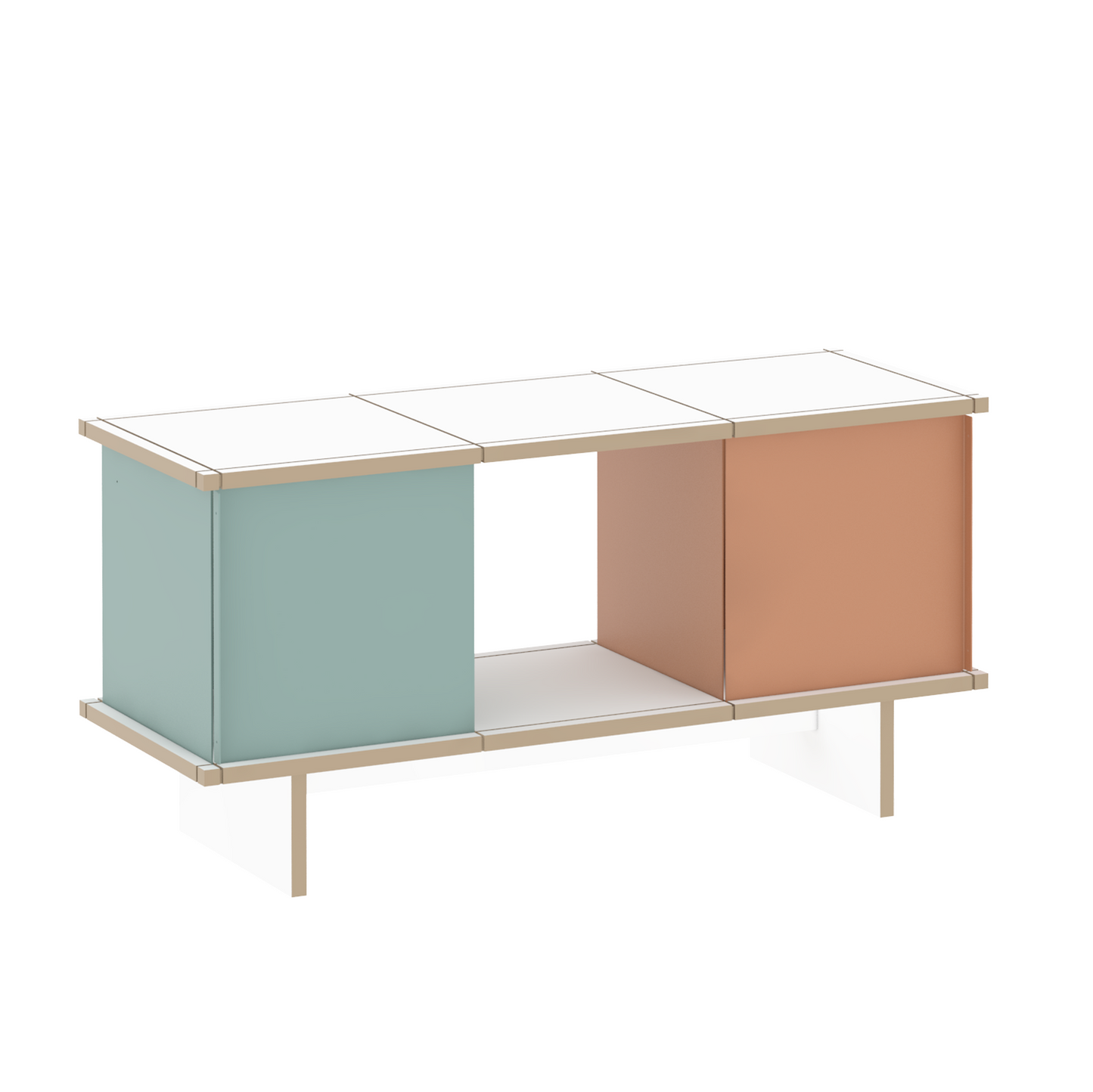 YU SIDEBOARD 3 series / MDF white