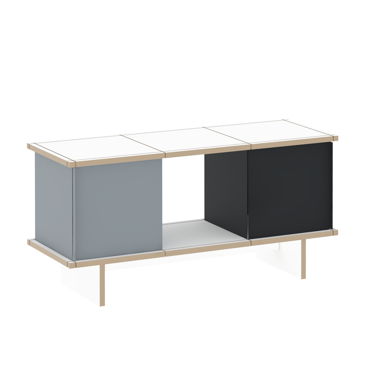 YU SIDEBOARD 3 series / MDF white