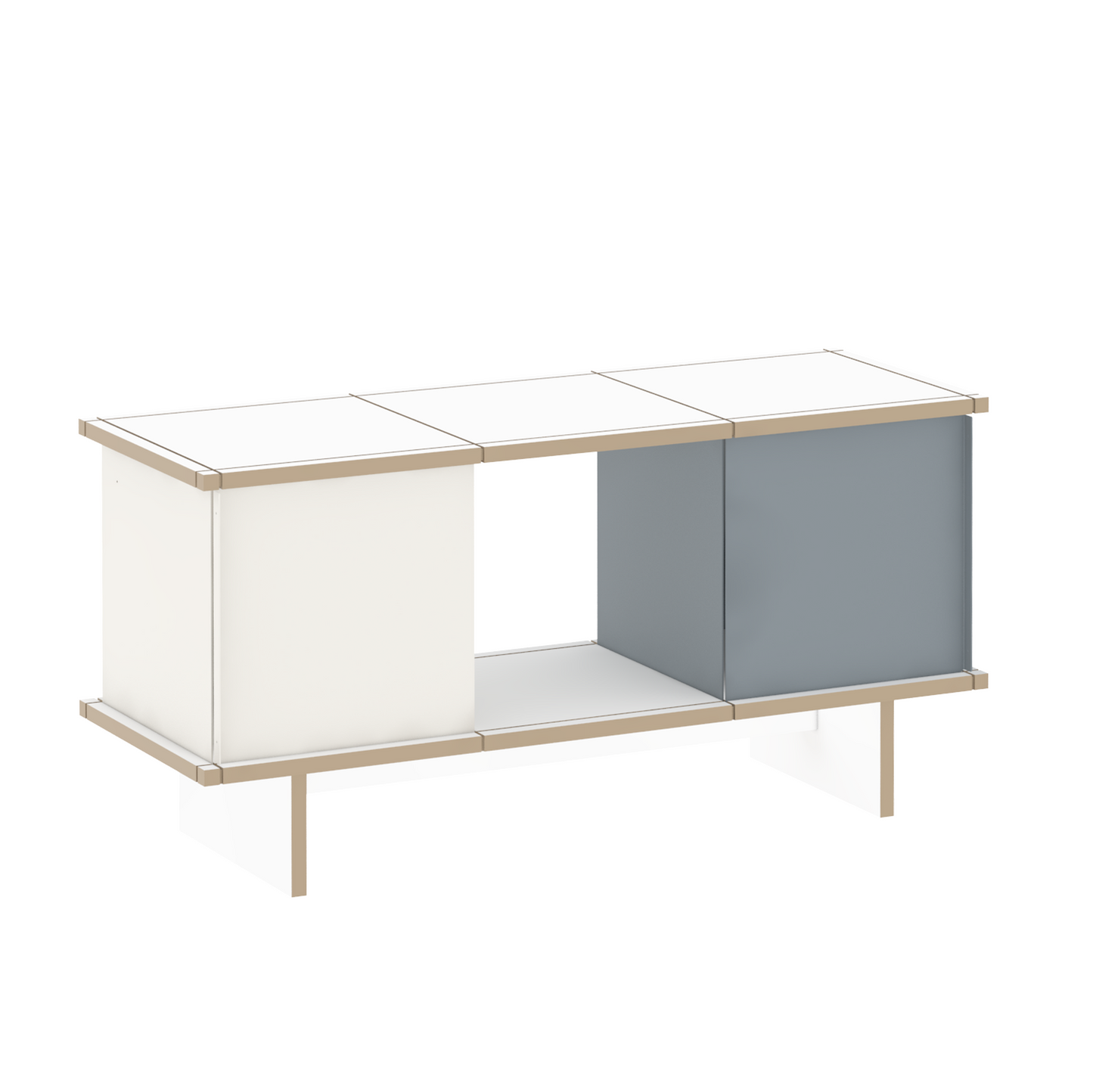 YU SIDEBOARD 3 series / MDF white