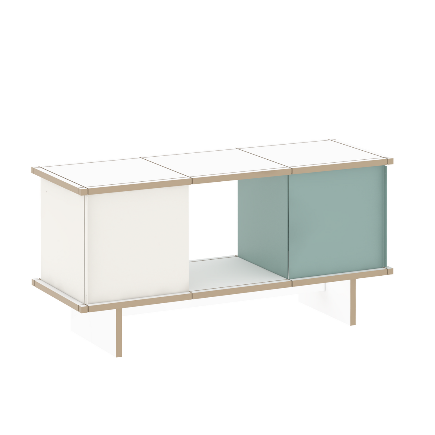 YU SIDEBOARD 3 series / MDF white