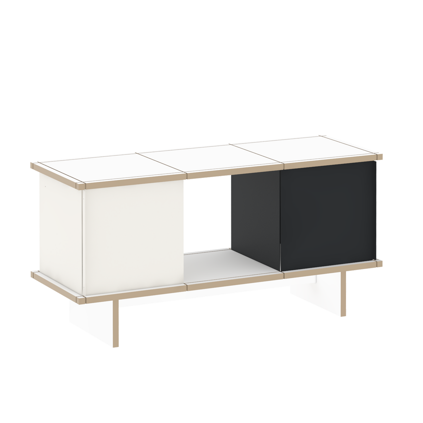 YU SIDEBOARD 3 series / MDF white