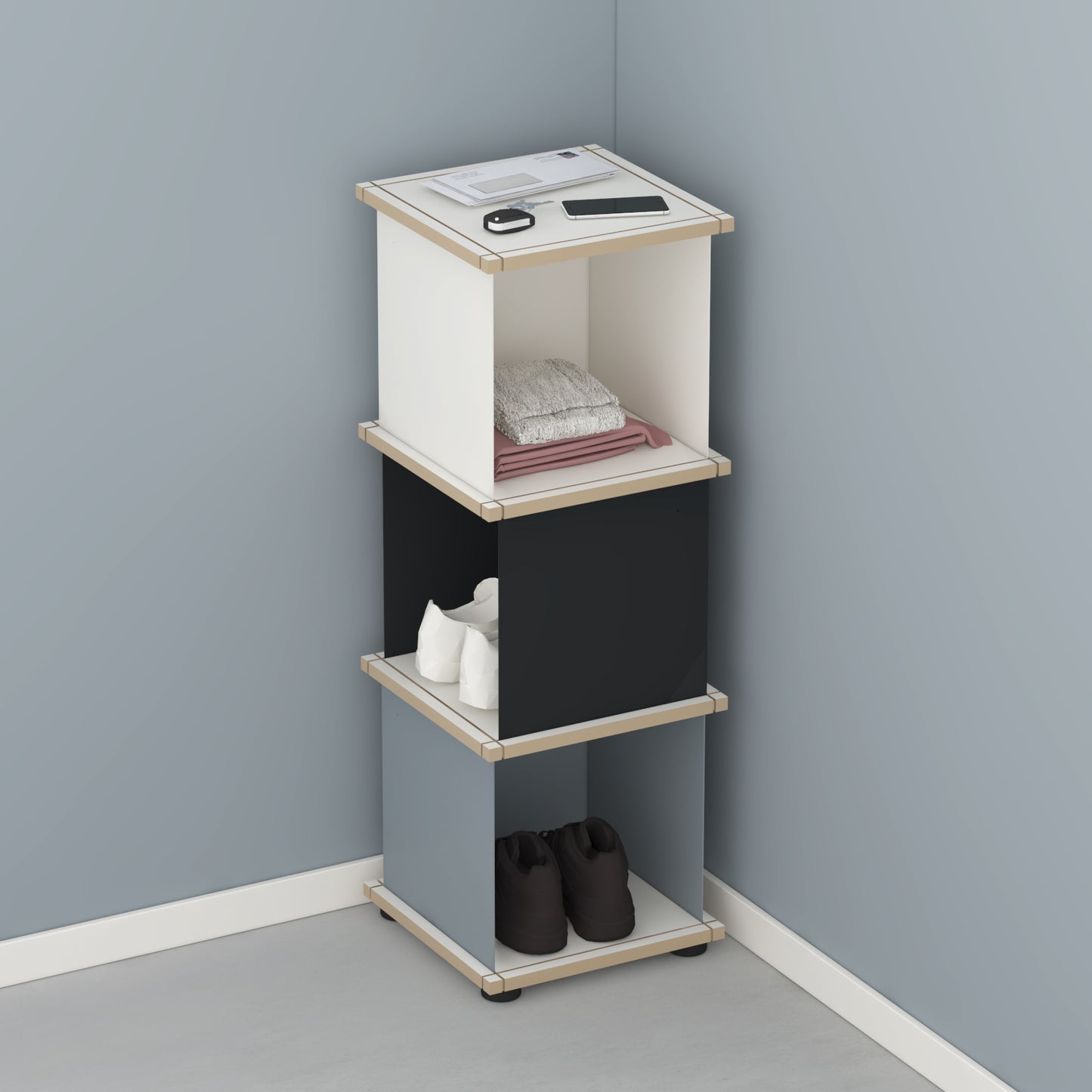 YU SHELF 1 series / MDF white