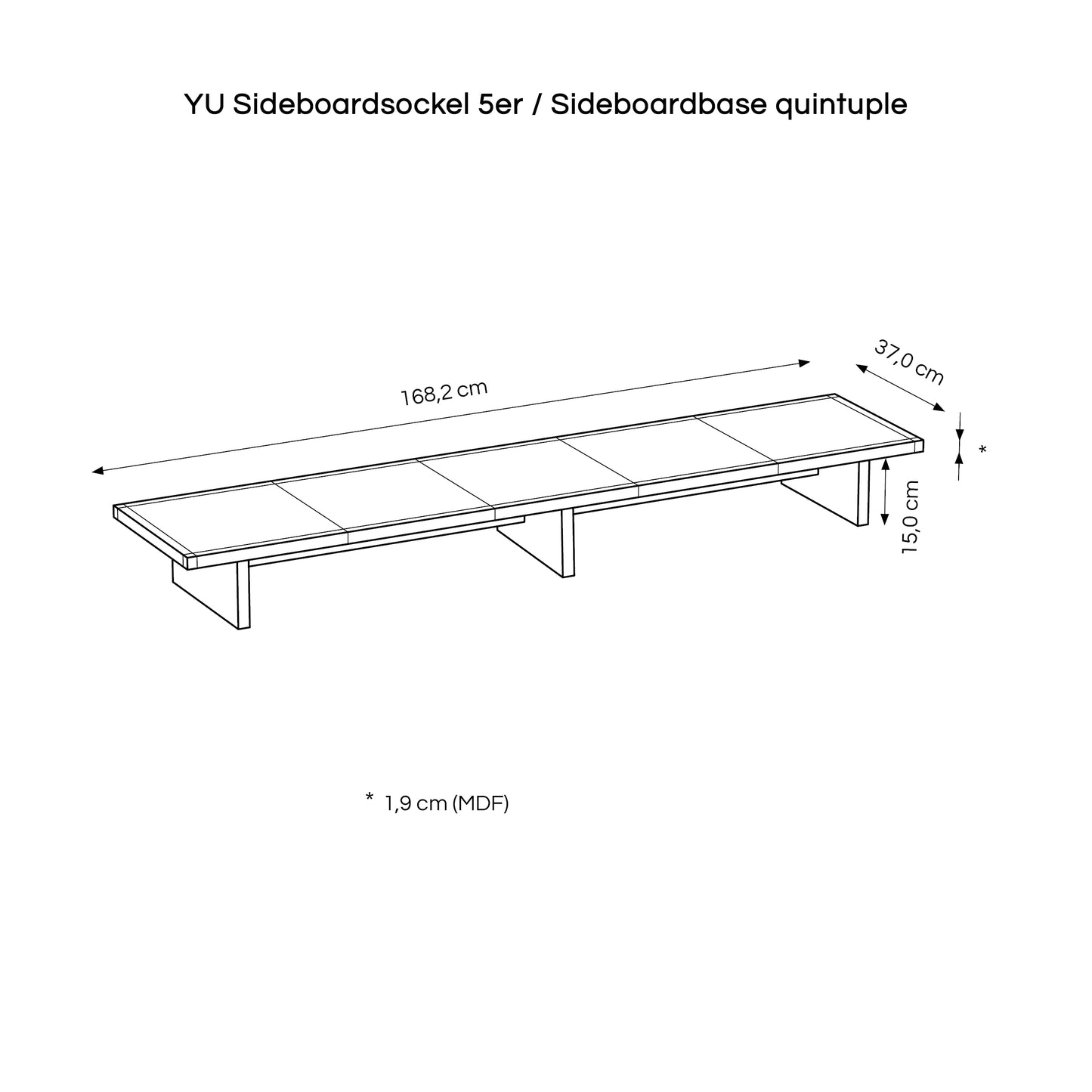 YU sideboard base / 3 series / 5 series