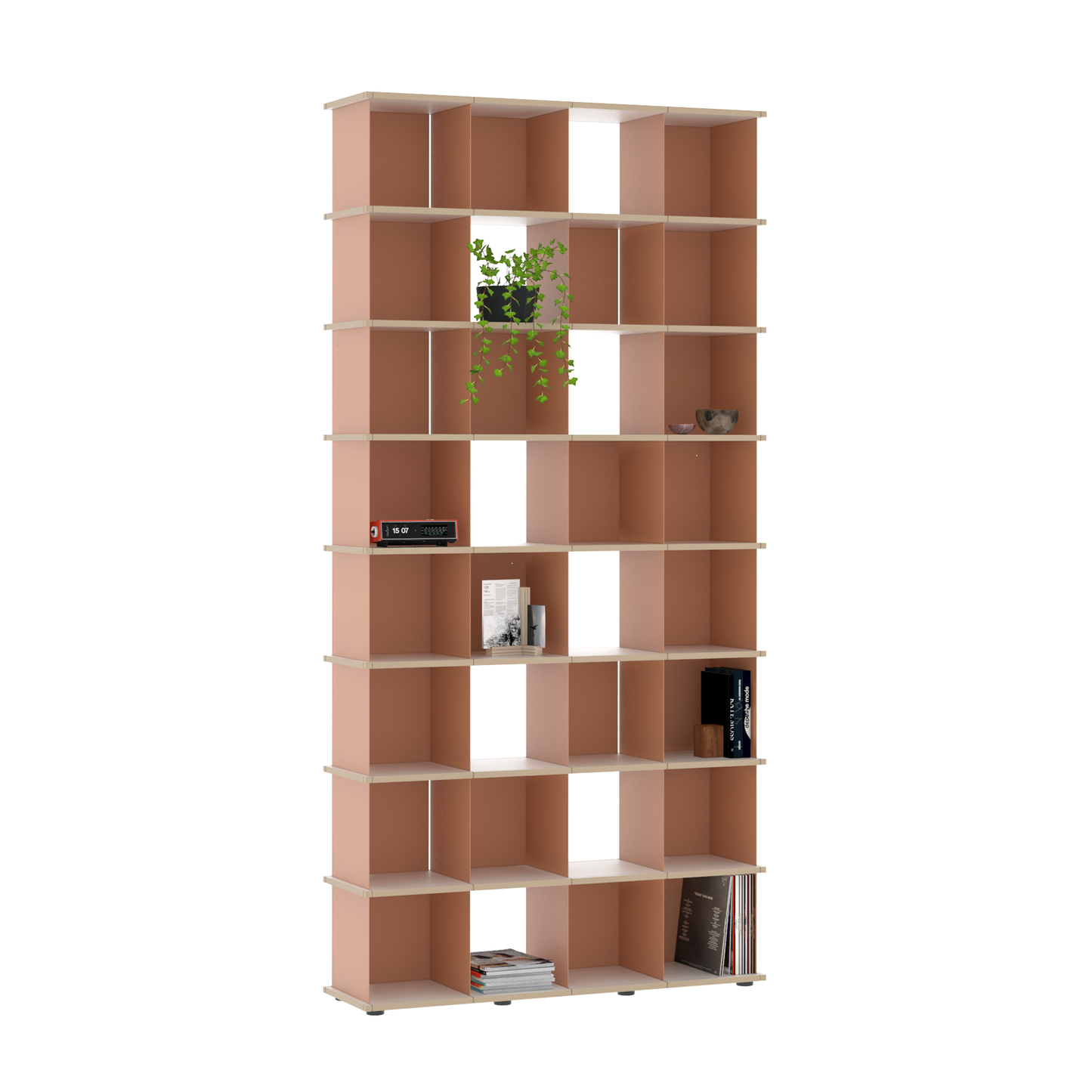 YU SHELF 4er / MDF weiß