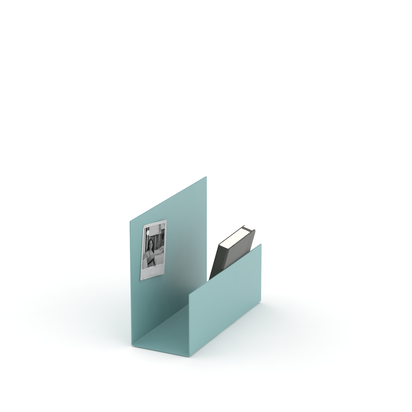 EL ist ein Bausatz für praktische Ablagen, mehrstöckige Buch- und Zeitschriftenständer, Schallplattenhalter, Mini Office und vieles mehr. Mit dem farbig beschichteten Metallelement und kleinen Magneten können eine Vielzahl an Kombinationen zusammengesetzt werden. Das Produkt EL lässt sich auch mit dem Produkt BIG EL kombinieren.