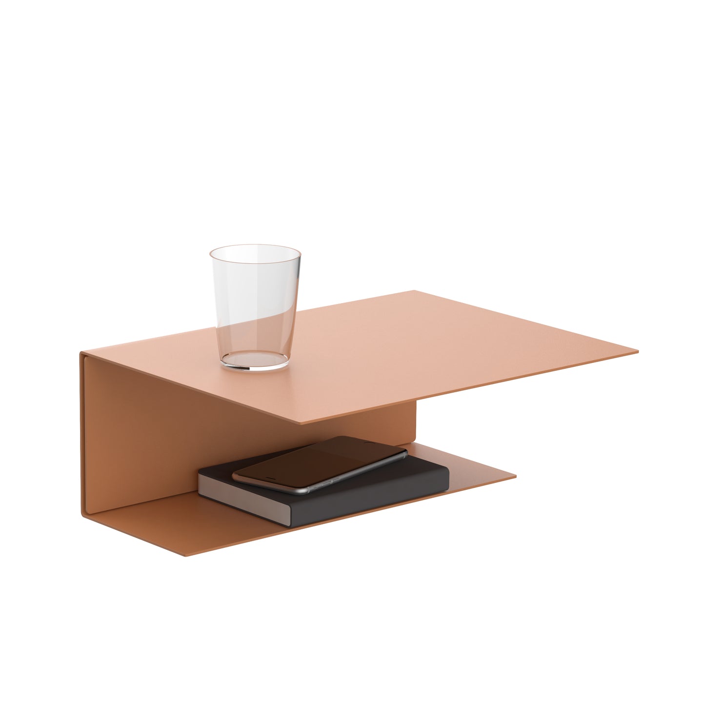LEISE Design EL WALL – Die universelle Ablage EL als Version für die Wand. Für Bücher, Zeitschriften, Schallplatten und Bilder, genauso wie Pflanzen, Gewürze und Geschirr oder Handtücher, Tiegel und Tuben und natürlich die ganz besonderen Lieblingsobjekte finden exklusive Plätze in und auf EL WALL. Je nach gewünschter Verwendung kann das Wandregal mit der kurzen oder langen Ablagefläche nach oben ausgerichtet montiert werden.