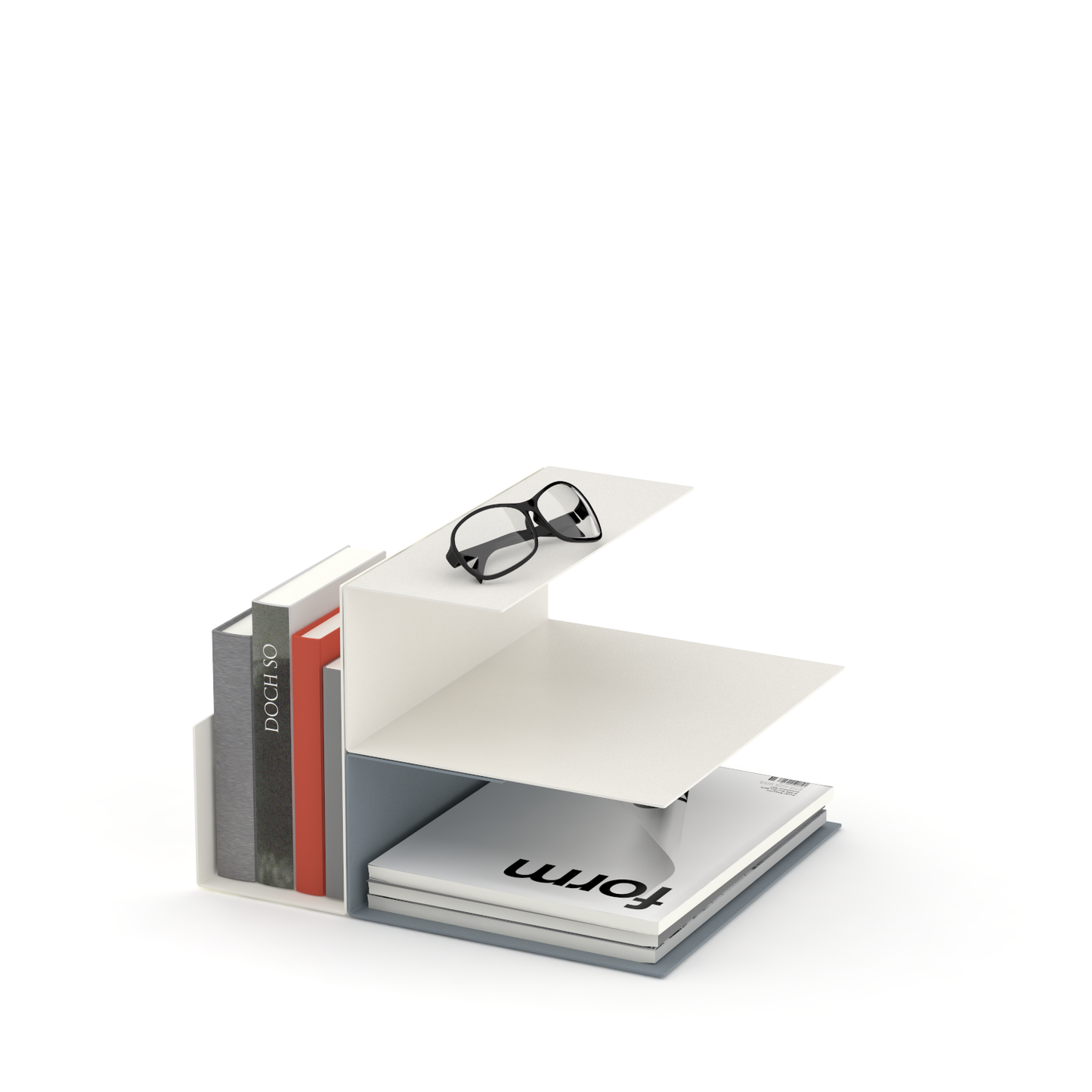 EL ist ein Bausatz für praktische Ablagen, mehrstöckige Buch- und Zeitschriftenständer, Schallplattenhalter, Mini Office und vieles mehr. Mit dem farbig beschichteten Metallelement und kleinen Magneten können eine Vielzahl an Kombinationen zusammengesetzt werden. Das Produkt EL lässt sich auch mit dem Produkt BIG EL kombinieren.