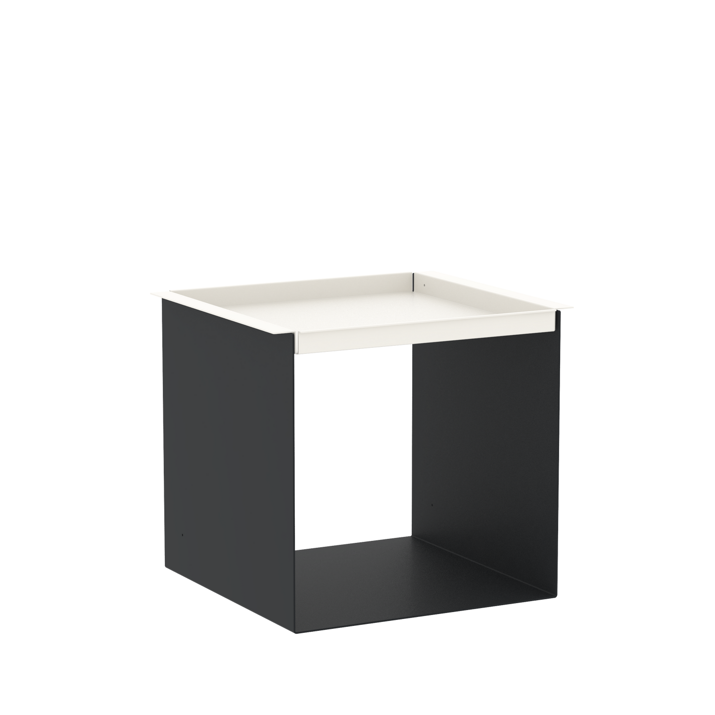 YU TRAY TABLE – Beistelltisch mit Tablett, geradlinig und vielseitig. Sein Name beschreibt, was er ist: eine Kombination aus Tablett und Beistelltisch. Ein besonders praktisches Möbel mit zwei Ablageebenen. Und wird ein Tablett benötigt, ist YU TRAY zur Stelle: neben dem Bett, dem Sessel oder Sofa und überall, wo YU TRAY TABLE schon immer fehlte.