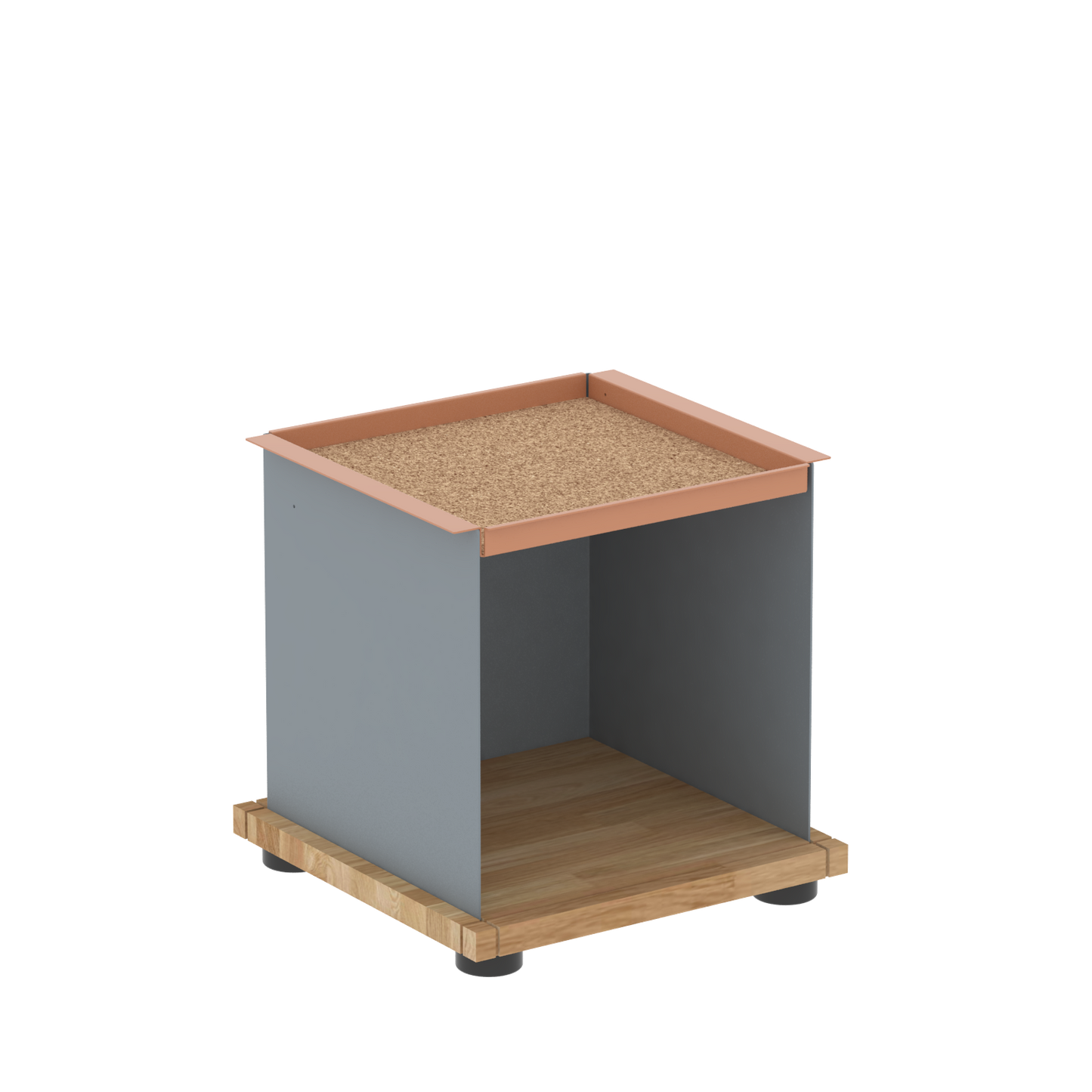 YU TRAY SHELF 1x1 – Ein Beistelltisch mit einem besonderen Kopf. Denn beim oberen Abschluss handelt es sich um das vielseitige Tablett YU TRAY. Auf diese Weise hat es einen eigenen Ort und steht auch für mobile Dienste bereit. Ob als Beistelltisch, Couchtisch oder Nachttisch, schafft YU TRAY SHELF 1x1 Raum und Ablagefläche überall, wo er benötigt wird.