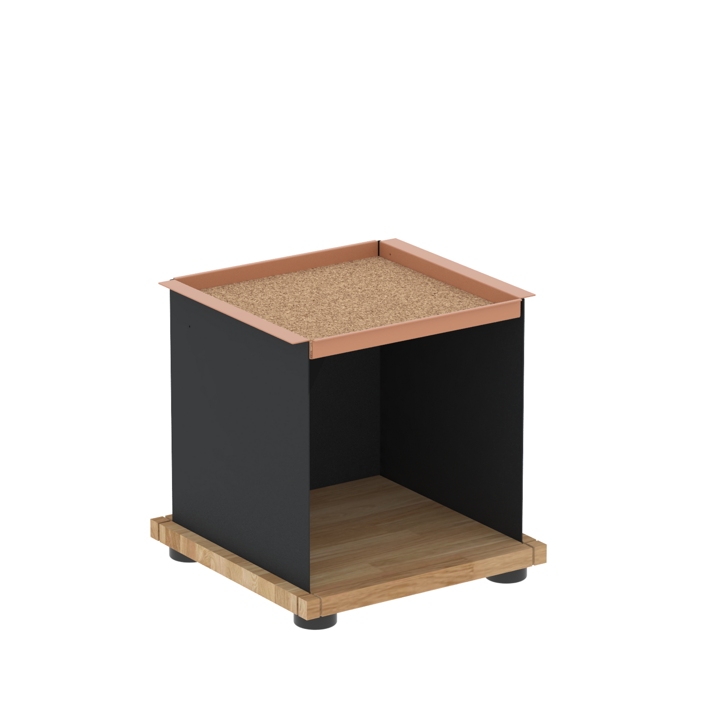 YU TRAY SHELF 1x1 – Ein Beistelltisch mit einem besonderen Kopf. Denn beim oberen Abschluss handelt es sich um das vielseitige Tablett YU TRAY. Auf diese Weise hat es einen eigenen Ort und steht auch für mobile Dienste bereit. Ob als Beistelltisch, Couchtisch oder Nachttisch, schafft YU TRAY SHELF 1x1 Raum und Ablagefläche überall, wo er benötigt wird.