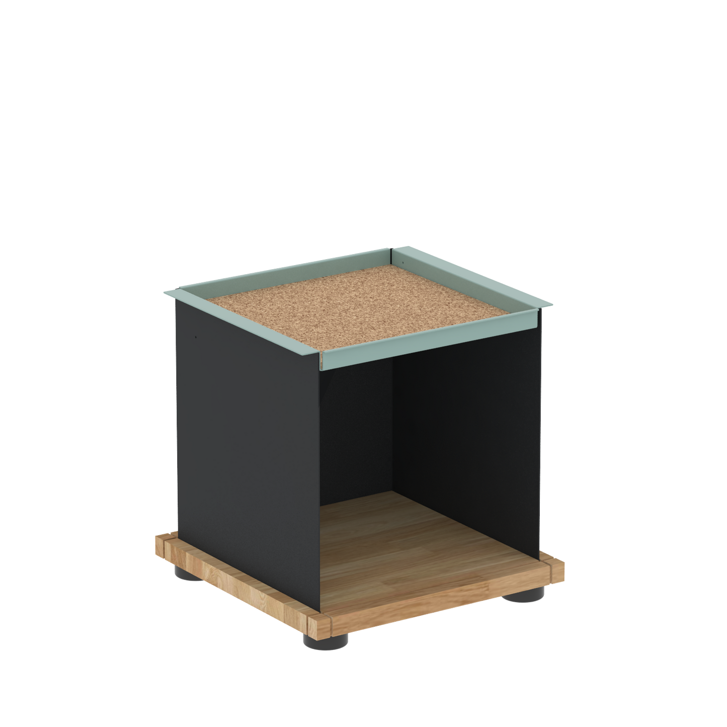 YU TRAY SHELF 1x1 – Ein Beistelltisch mit einem besonderen Kopf. Denn beim oberen Abschluss handelt es sich um das vielseitige Tablett YU TRAY. Auf diese Weise hat es einen eigenen Ort und steht auch für mobile Dienste bereit. Ob als Beistelltisch, Couchtisch oder Nachttisch, schafft YU TRAY SHELF 1x1 Raum und Ablagefläche überall, wo er benötigt wird.