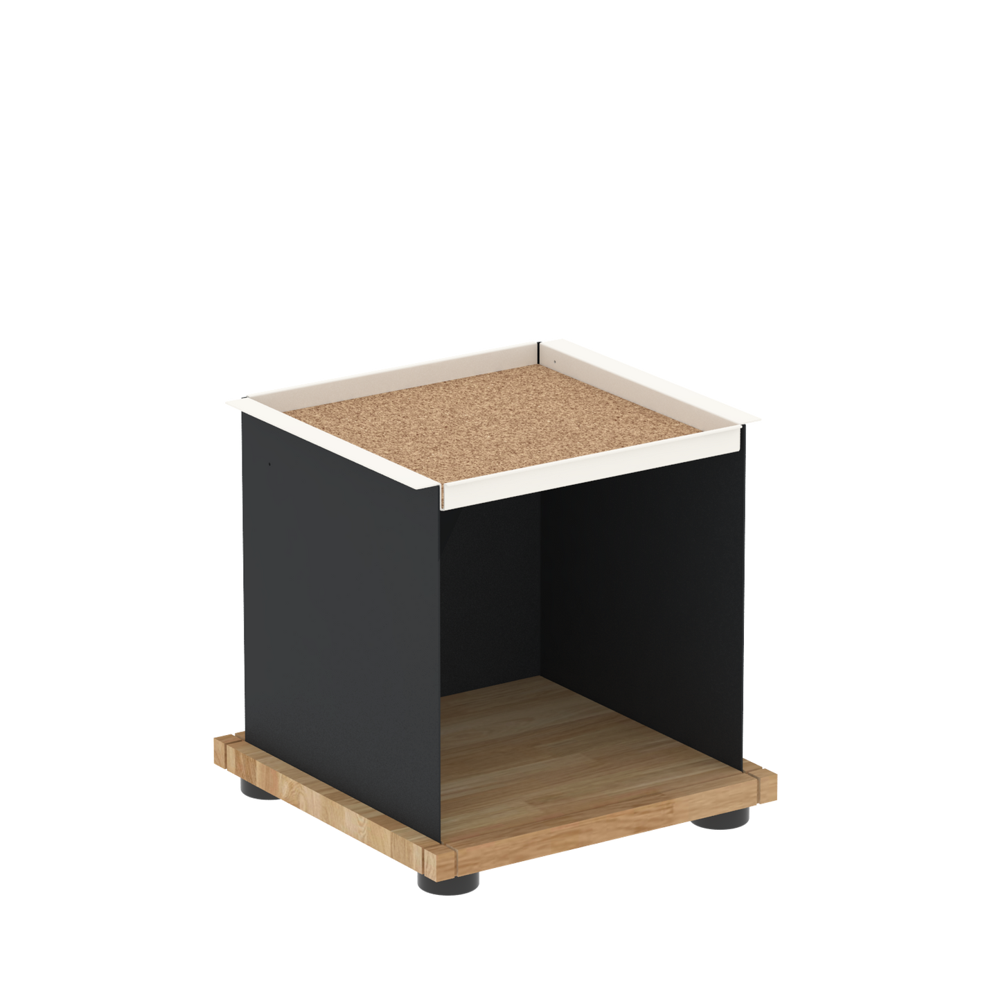 YU TRAY SHELF 1x1 – Ein Beistelltisch mit einem besonderen Kopf. Denn beim oberen Abschluss handelt es sich um das vielseitige Tablett YU TRAY. Auf diese Weise hat es einen eigenen Ort und steht auch für mobile Dienste bereit. Ob als Beistelltisch, Couchtisch oder Nachttisch, schafft YU TRAY SHELF 1x1 Raum und Ablagefläche überall, wo er benötigt wird.