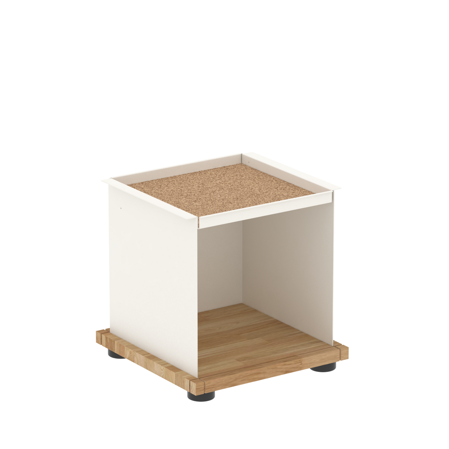 YU TRAY SHELF 1x1 – Ein Beistelltisch mit einem besonderen Kopf. Denn beim oberen Abschluss handelt es sich um das vielseitige Tablett YU TRAY. Auf diese Weise hat es einen eigenen Ort und steht auch für mobile Dienste bereit. Ob als Beistelltisch, Couchtisch oder Nachttisch, schafft YU TRAY SHELF 1x1 Raum und Ablagefläche überall, wo er benötigt wird.
