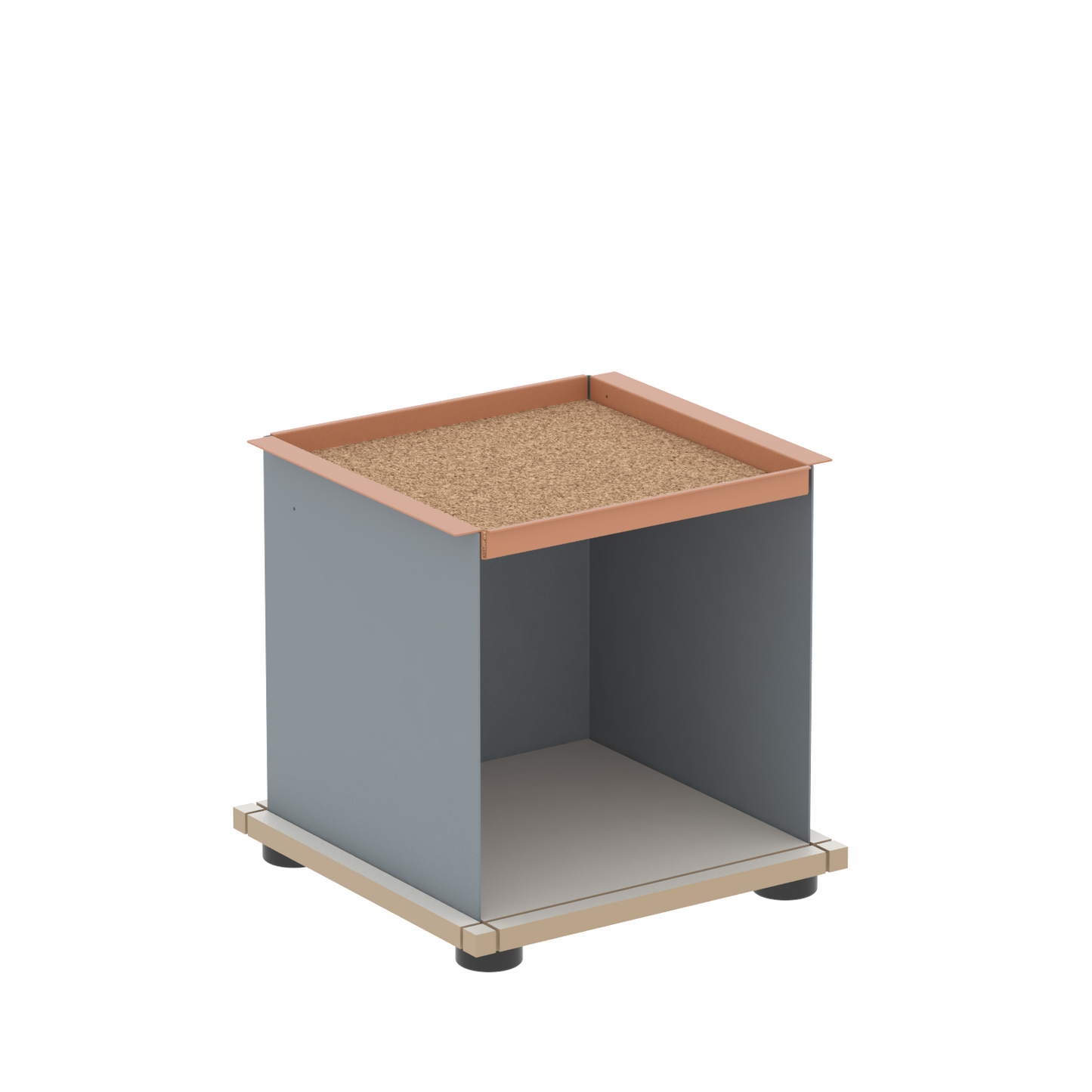 YU TRAY SHELF 1x1 – Ein Beistelltisch mit einem besonderen Kopf. Denn beim oberen Abschluss handelt es sich um das vielseitige Tablett YU TRAY. Auf diese Weise hat es einen eigenen Ort und steht auch für mobile Dienste bereit. Ob als Beistelltisch, Couchtisch oder Nachttisch, schafft YU TRAY SHELF 1x1 Raum und Ablagefläche überall, wo er benötigt wird.