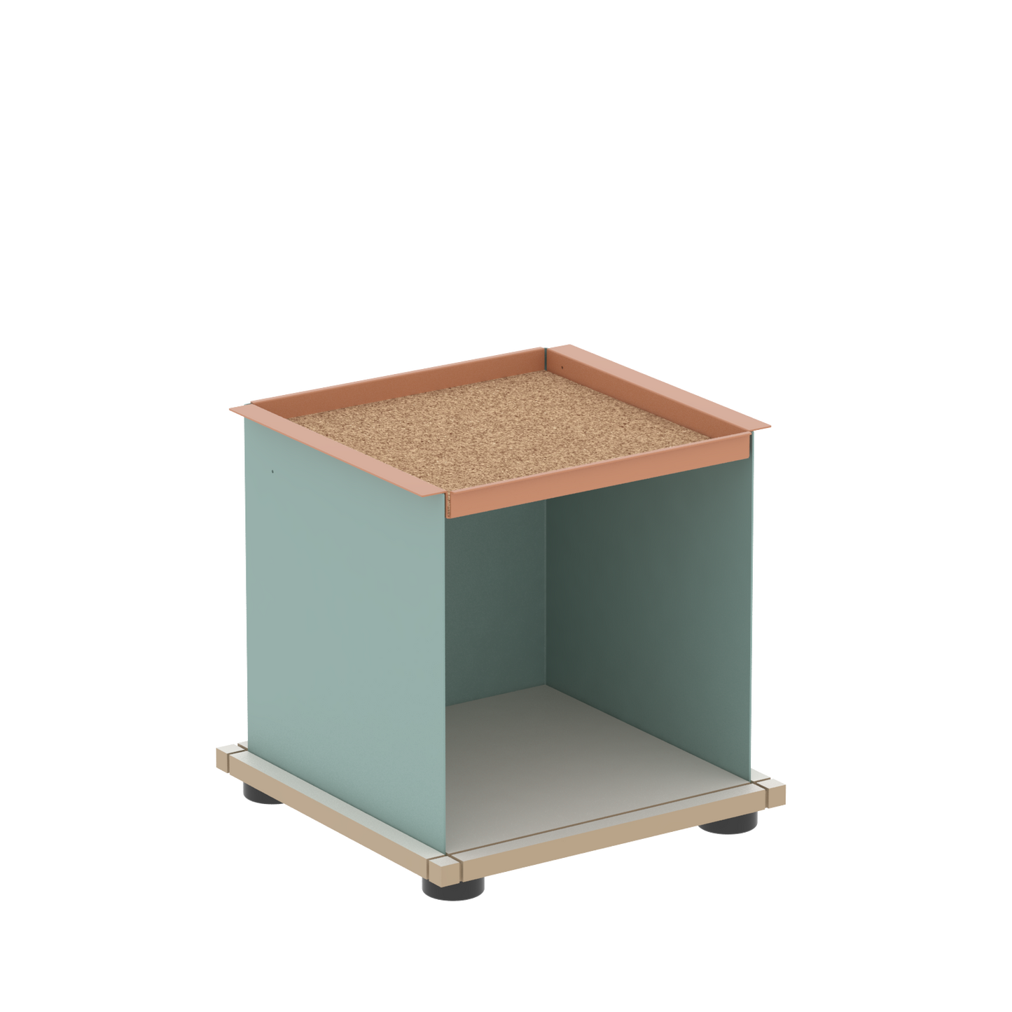 YU TRAY SHELF 1x1 – Ein Beistelltisch mit einem besonderen Kopf. Denn beim oberen Abschluss handelt es sich um das vielseitige Tablett YU TRAY. Auf diese Weise hat es einen eigenen Ort und steht auch für mobile Dienste bereit. Ob als Beistelltisch, Couchtisch oder Nachttisch, schafft YU TRAY SHELF 1x1 Raum und Ablagefläche überall, wo er benötigt wird.
