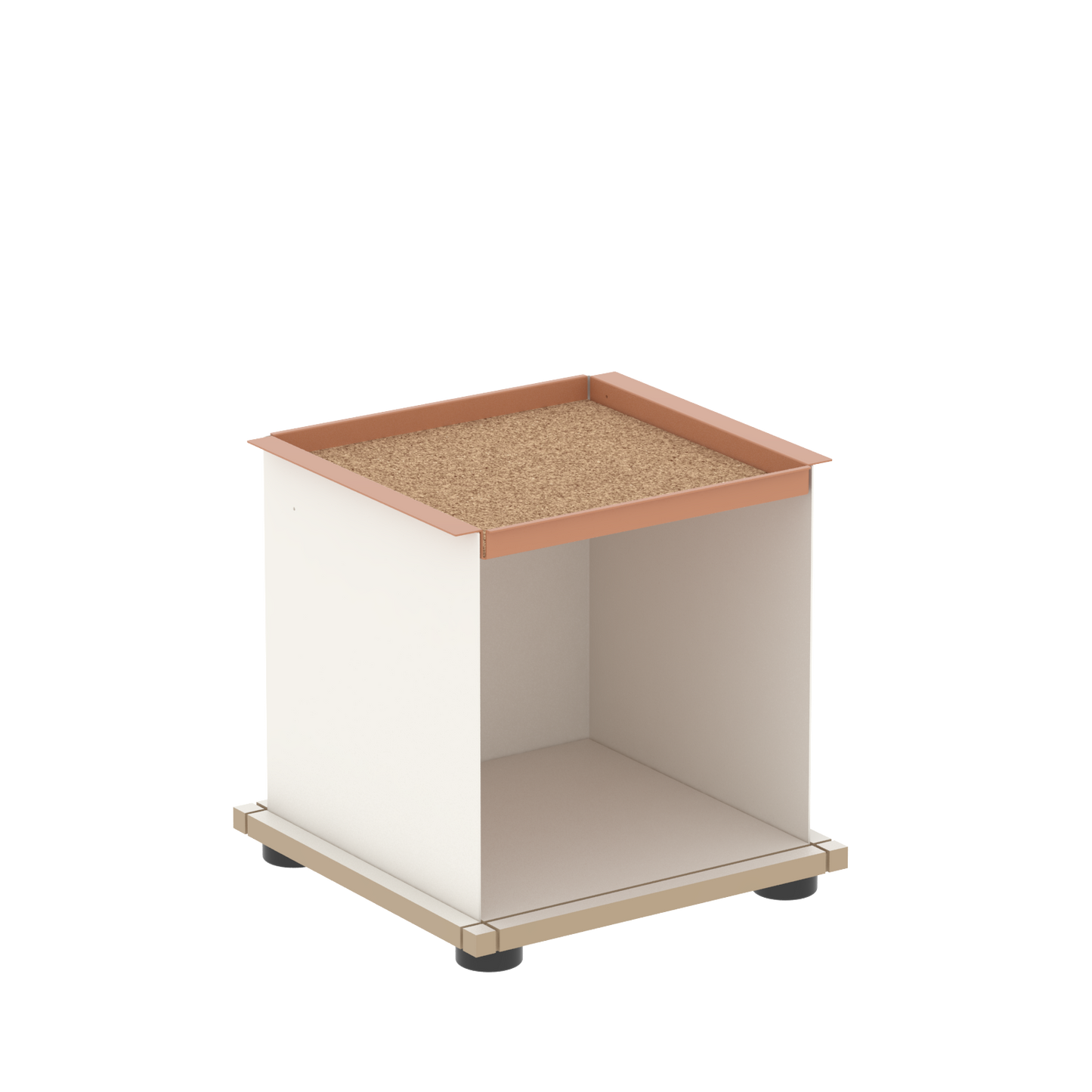 YU TRAY SHELF 1x1 – Ein Beistelltisch mit einem besonderen Kopf. Denn beim oberen Abschluss handelt es sich um das vielseitige Tablett YU TRAY. Auf diese Weise hat es einen eigenen Ort und steht auch für mobile Dienste bereit. Ob als Beistelltisch, Couchtisch oder Nachttisch, schafft YU TRAY SHELF 1x1 Raum und Ablagefläche überall, wo er benötigt wird.