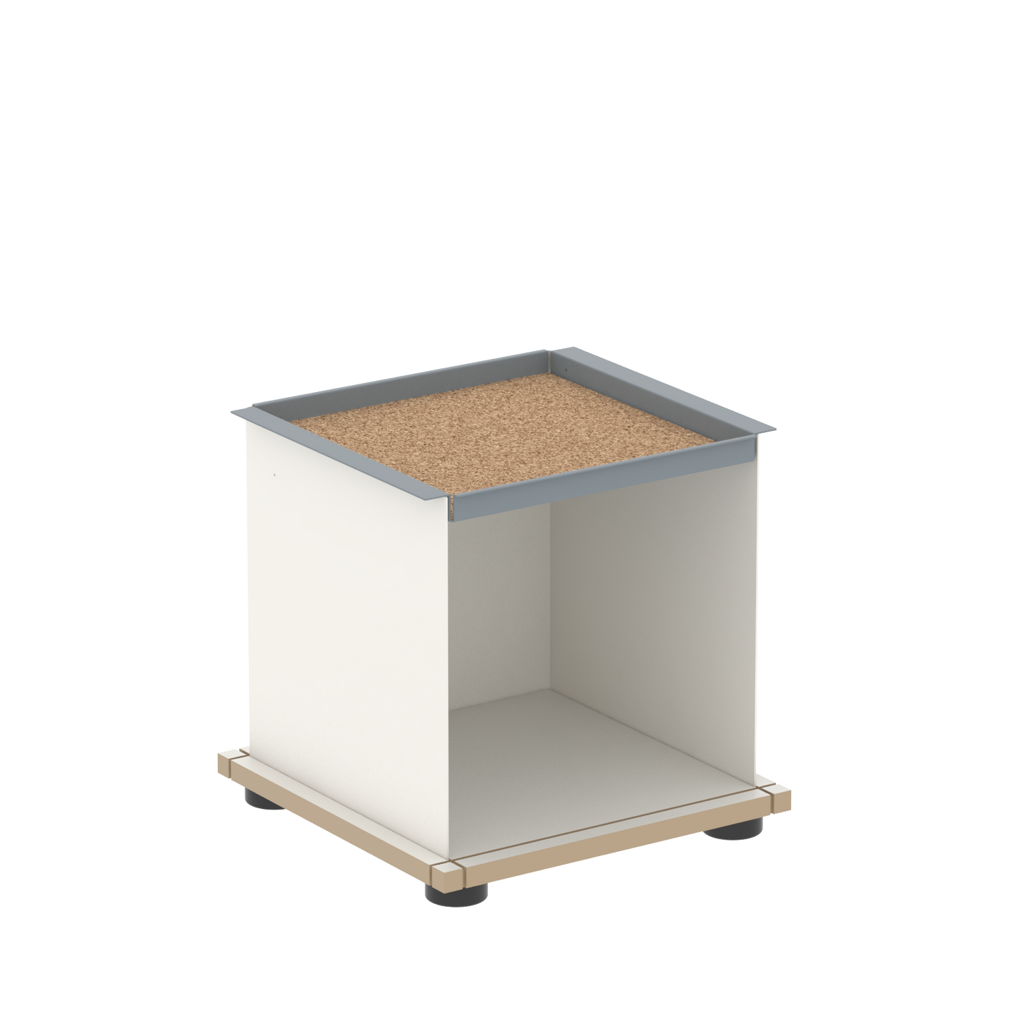 YU TRAY SHELF 1x1 – Ein Beistelltisch mit einem besonderen Kopf. Denn beim oberen Abschluss handelt es sich um das vielseitige Tablett YU TRAY. Auf diese Weise hat es einen eigenen Ort und steht auch für mobile Dienste bereit. Ob als Beistelltisch, Couchtisch oder Nachttisch, schafft YU TRAY SHELF 1x1 Raum und Ablagefläche überall, wo er benötigt wird.