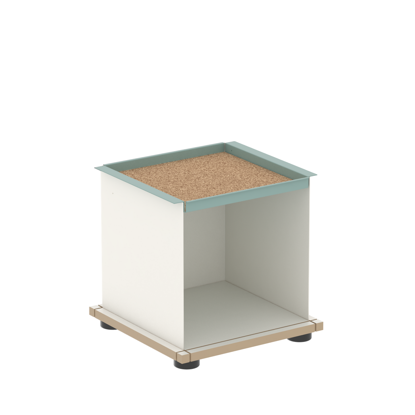 YU TRAY SHELF 1x1 – Ein Beistelltisch mit einem besonderen Kopf. Denn beim oberen Abschluss handelt es sich um das vielseitige Tablett YU TRAY. Auf diese Weise hat es einen eigenen Ort und steht auch für mobile Dienste bereit. Ob als Beistelltisch, Couchtisch oder Nachttisch, schafft YU TRAY SHELF 1x1 Raum und Ablagefläche überall, wo er benötigt wird.