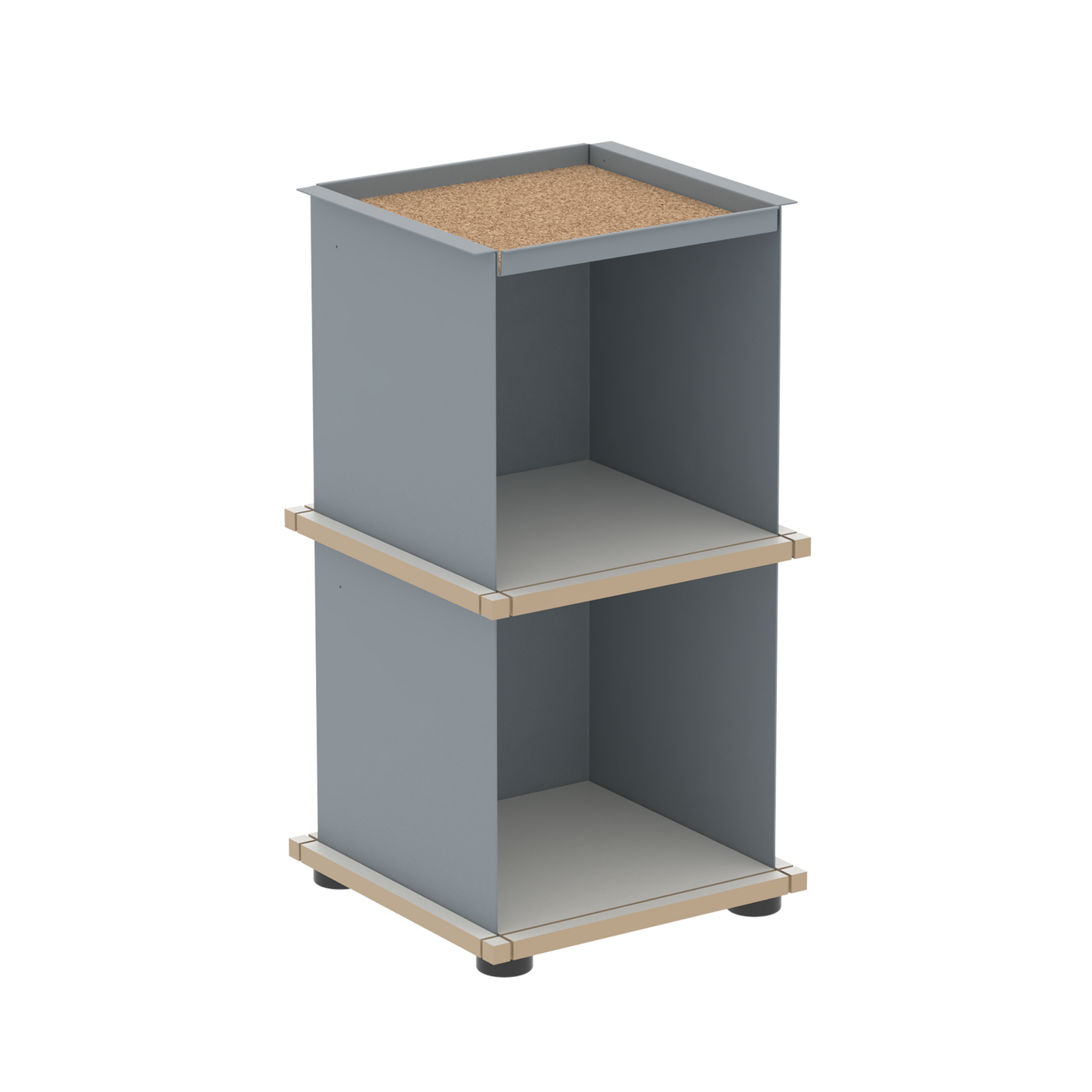 YU TRAY SHELF 1x2 – Beistelltisch und kleines Regal mit besonderem Kopf. Denn beim oberen Abschluss handelt es sich um das vielseitige Tablett YU TRAY. Ob als Beistelltisch, Nachttisch oder universelles Regal schafft YU TRAY SHELF 1x2 Raum und Ablagefläche auch an den kleinsten Orten. Ideal für den Flur, das Homeoffice, die Küche, das Bad und überall, wo Stauraum benötigt wird.