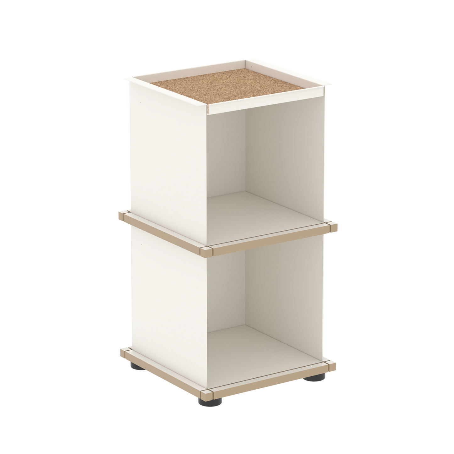 YU TRAY SHELF 1x2 – Beistelltisch und kleines Regal mit besonderem Kopf. Denn beim oberen Abschluss handelt es sich um das vielseitige Tablett YU TRAY. Ob als Beistelltisch, Nachttisch oder universelles Regal schafft YU TRAY SHELF 1x2 Raum und Ablagefläche auch an den kleinsten Orten. Ideal für den Flur, das Homeoffice, die Küche, das Bad und überall, wo Stauraum benötigt wird.